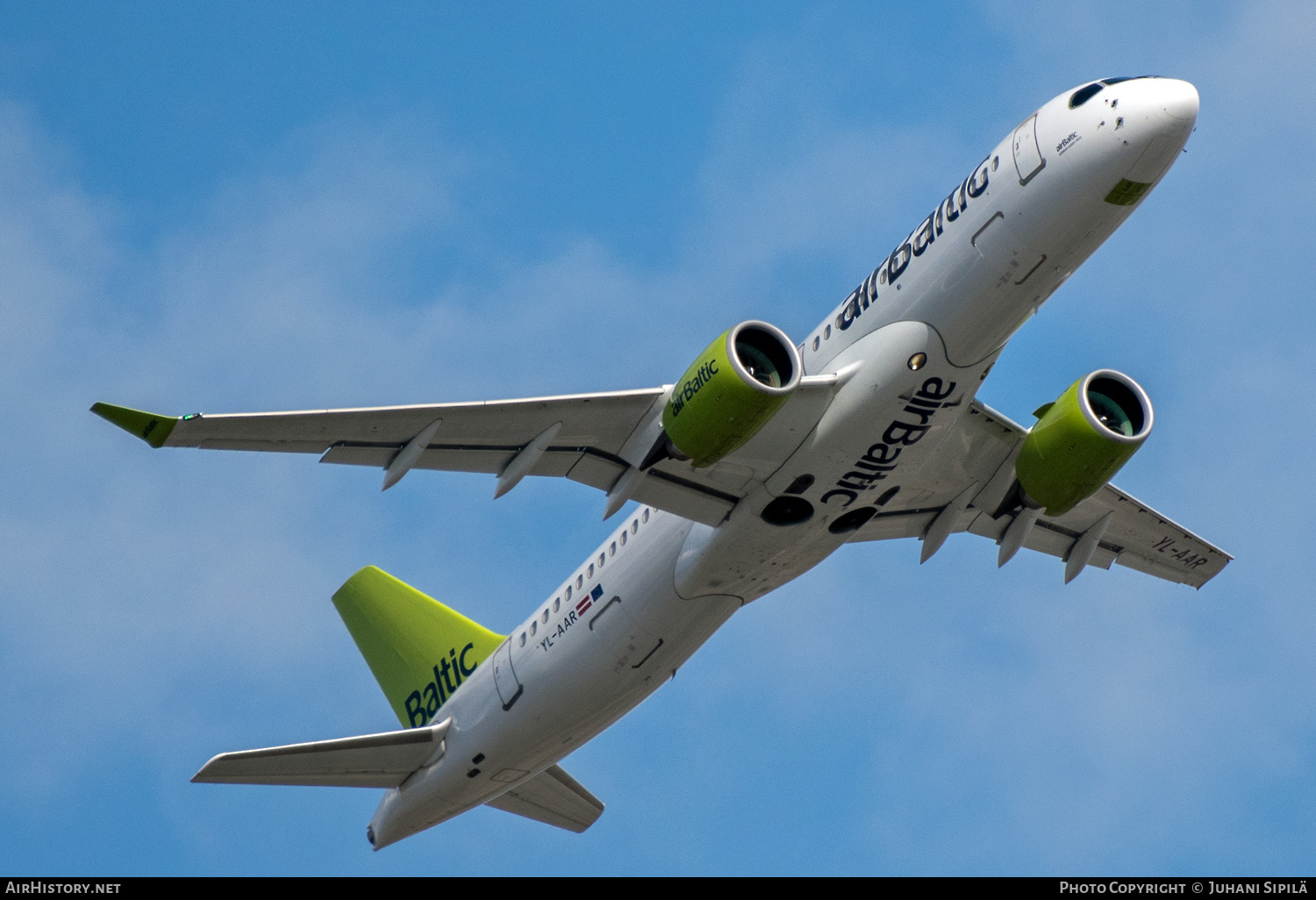 Aircraft Photo of YL-AAR | Airbus A220-371 (BD-500-1A11) | AirBaltic | AirHistory.net #569666
