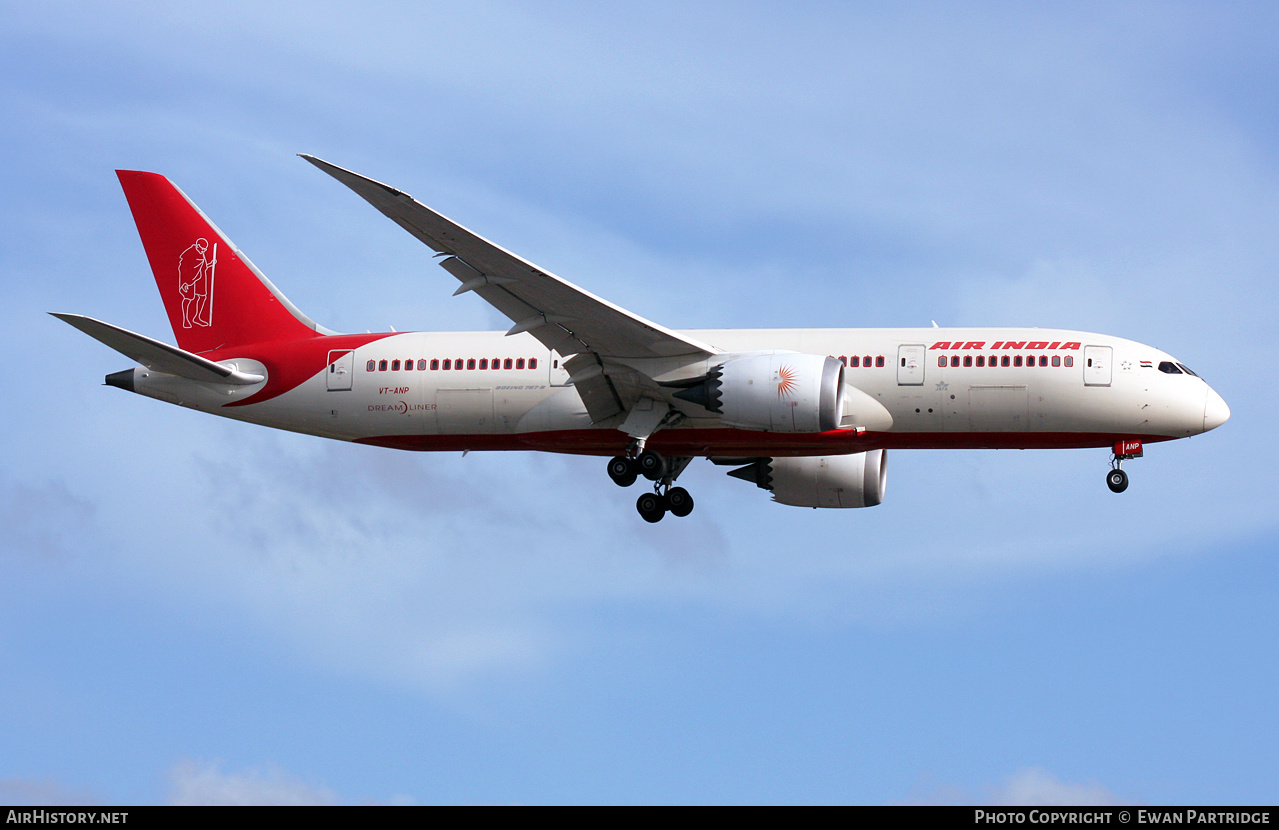 Aircraft Photo of VT-ANP | Boeing 787-8 Dreamliner | Air India | AirHistory.net #569707