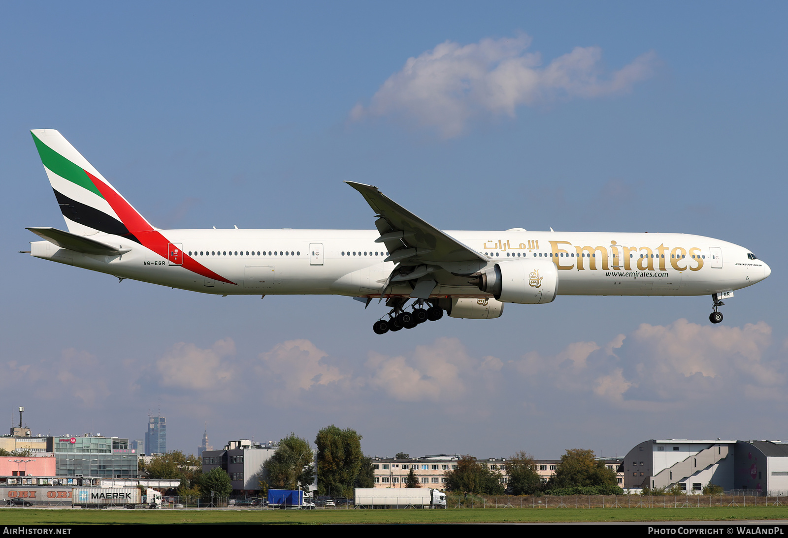 Aircraft Photo of A6-EGR | Boeing 777-31H/ER | Emirates | AirHistory.net #569719