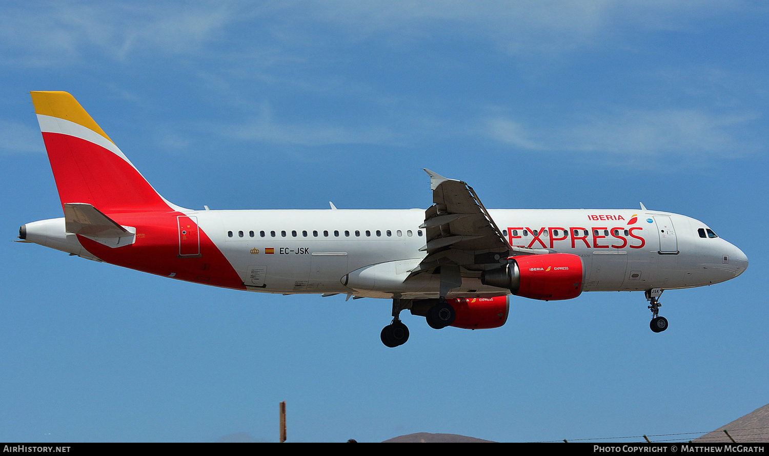 Aircraft Photo of EC-JSK | Airbus A320-214 | Iberia Express | AirHistory.net #569729