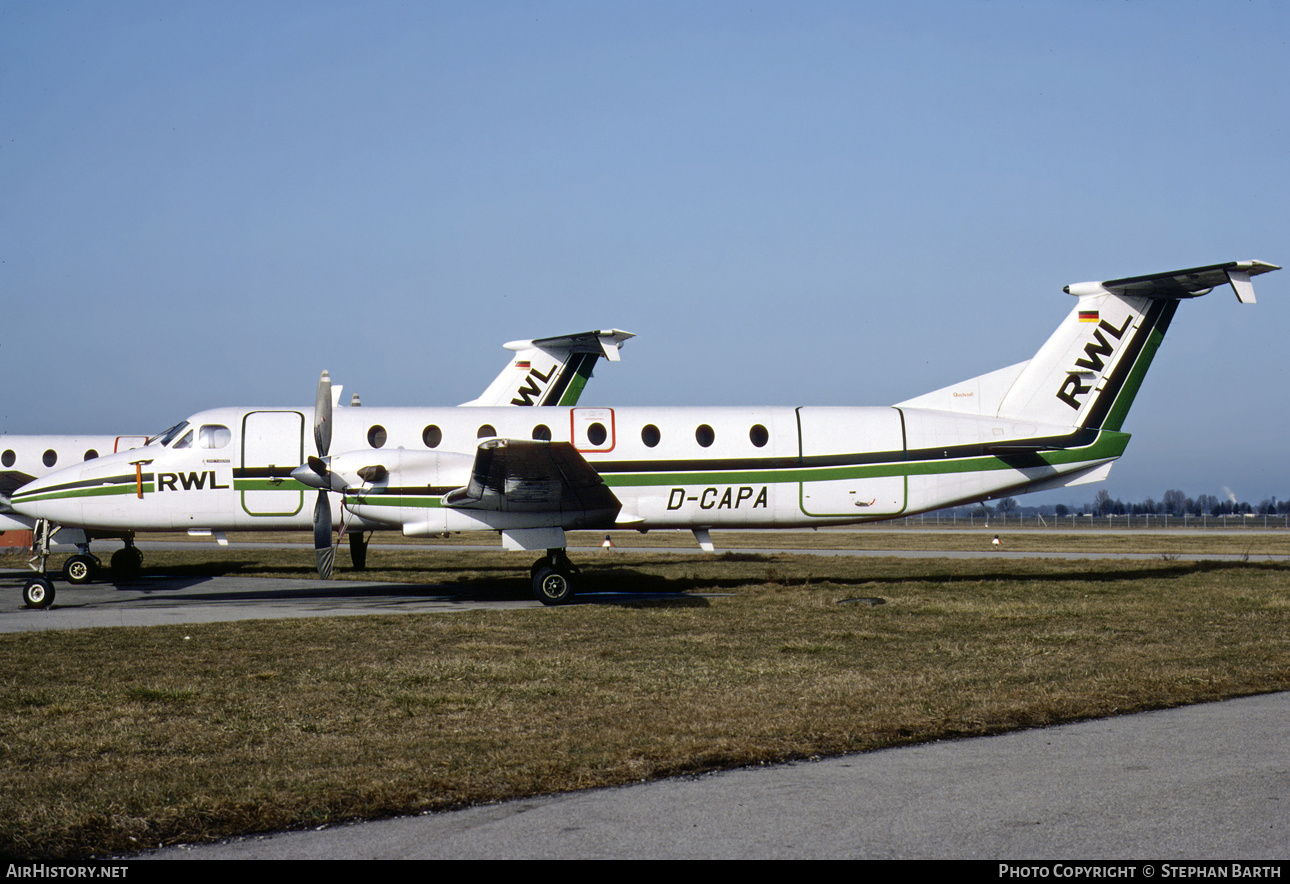 Aircraft Photo of D-CAPA | Beech 1900C | RWL Luftfahrtgesellschaft | AirHistory.net #569741