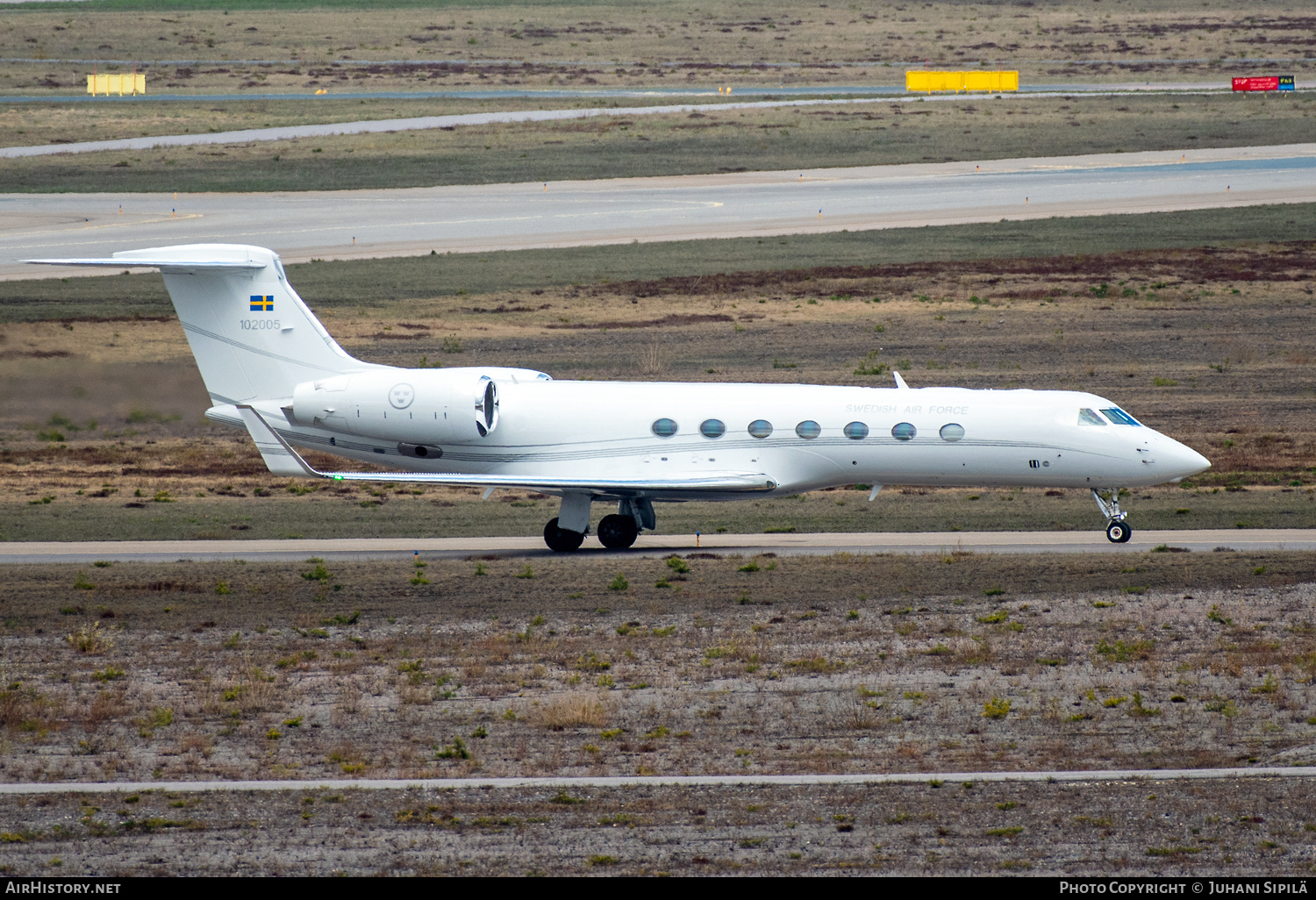 Aircraft Photo of 102005 | Gulfstream Aerospace Tp102D Gulfstream V (G-V-SP) | Sweden - Air Force | AirHistory.net #569780