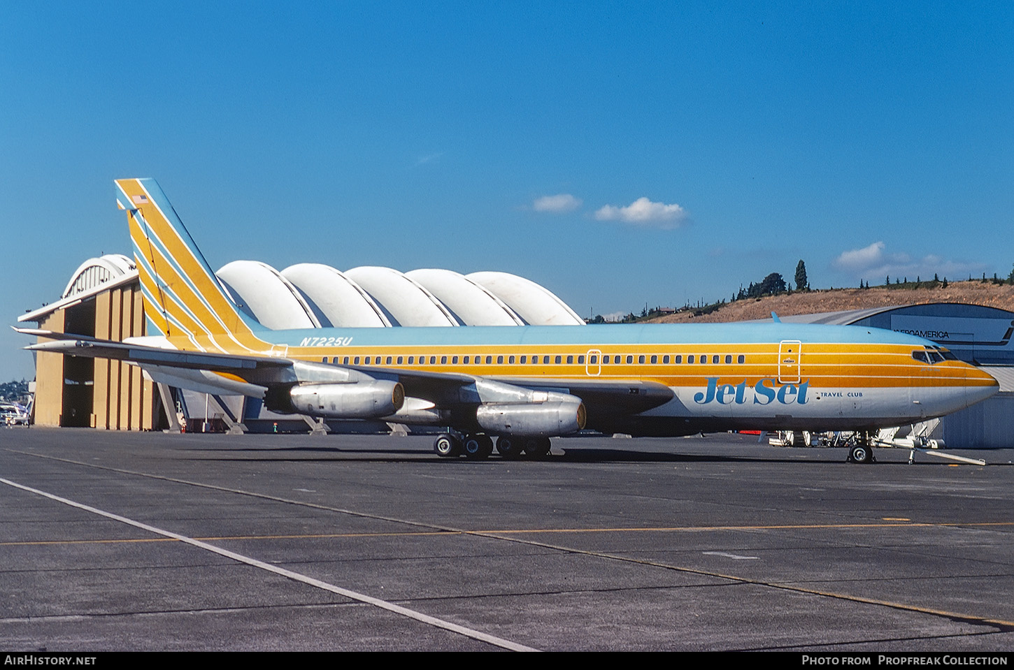 Aircraft Photo of N7225U | Boeing 720-022 | Jet Set Travel Club | AirHistory.net #569849