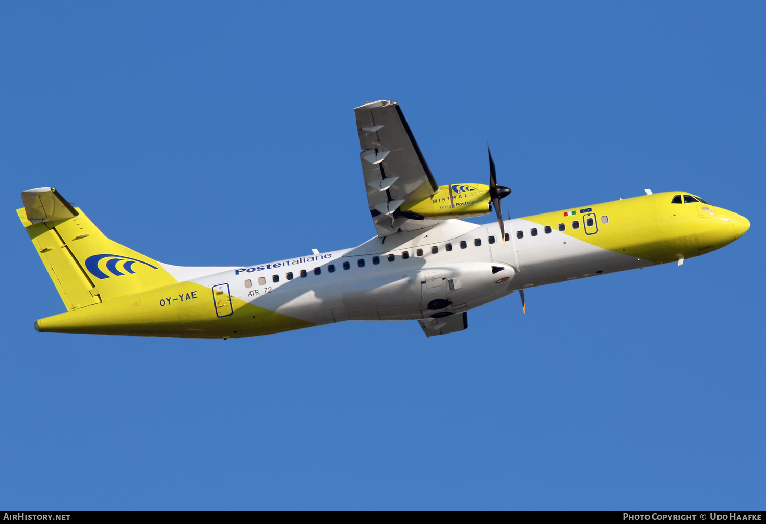 Aircraft Photo of OY-YAE | ATR ATR-72-500 (ATR-72-212A) | Poste Italiane | AirHistory.net #569863