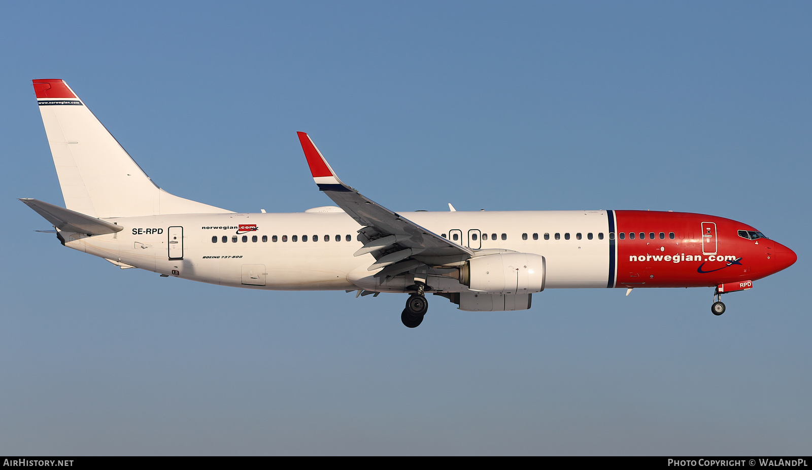 Aircraft Photo of SE-RPD | Boeing 737-8JP | Norwegian | AirHistory.net #569941