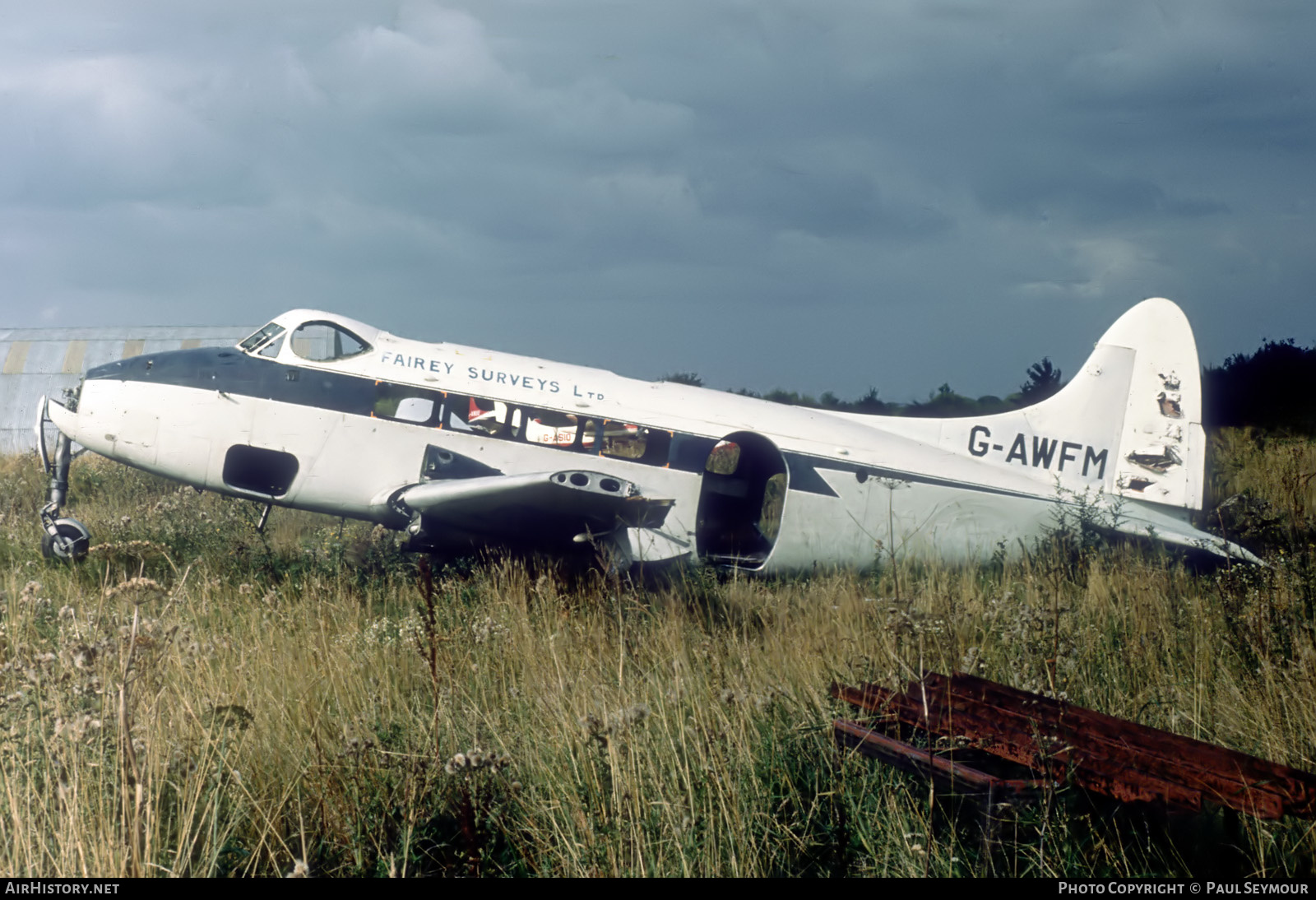 Aircraft Photo of G-AWFM | De Havilland D.H. 104 Dove 6 | Fairey Surveys | AirHistory.net #569963