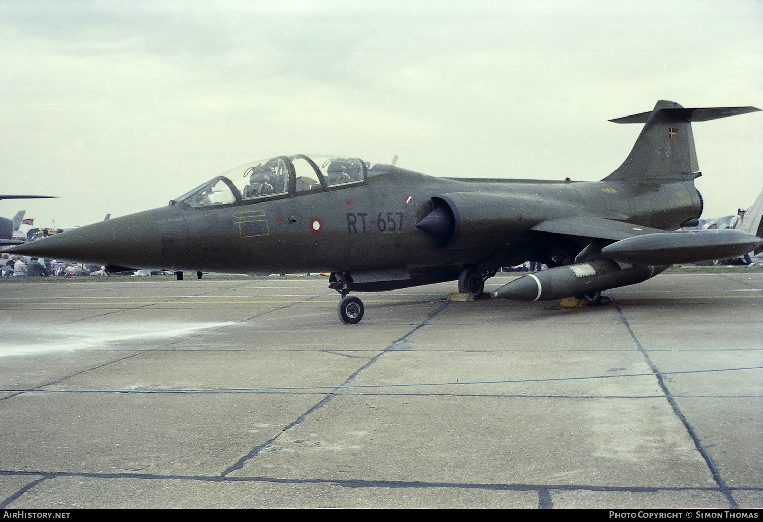 Aircraft Photo of RT-657 | Lockheed CF-104D Starfighter | Denmark - Air Force | AirHistory.net #570004