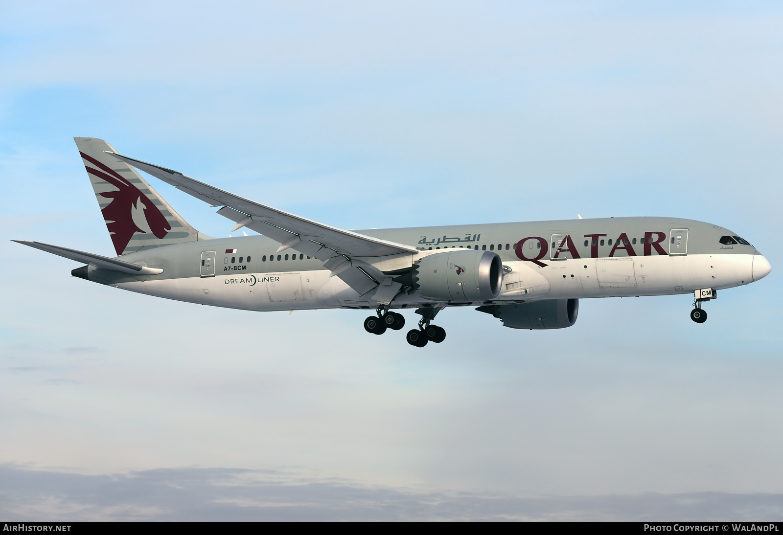 Aircraft Photo of A7-BCM | Boeing 787-8 Dreamliner | Qatar Airways | AirHistory.net #570026