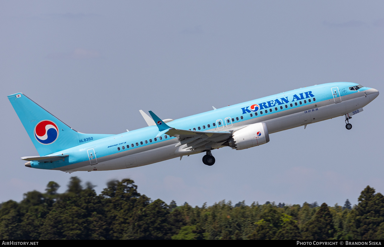 Aircraft Photo of HL8350 | Boeing 737-8 Max 8 | Korean Air | AirHistory.net #570041