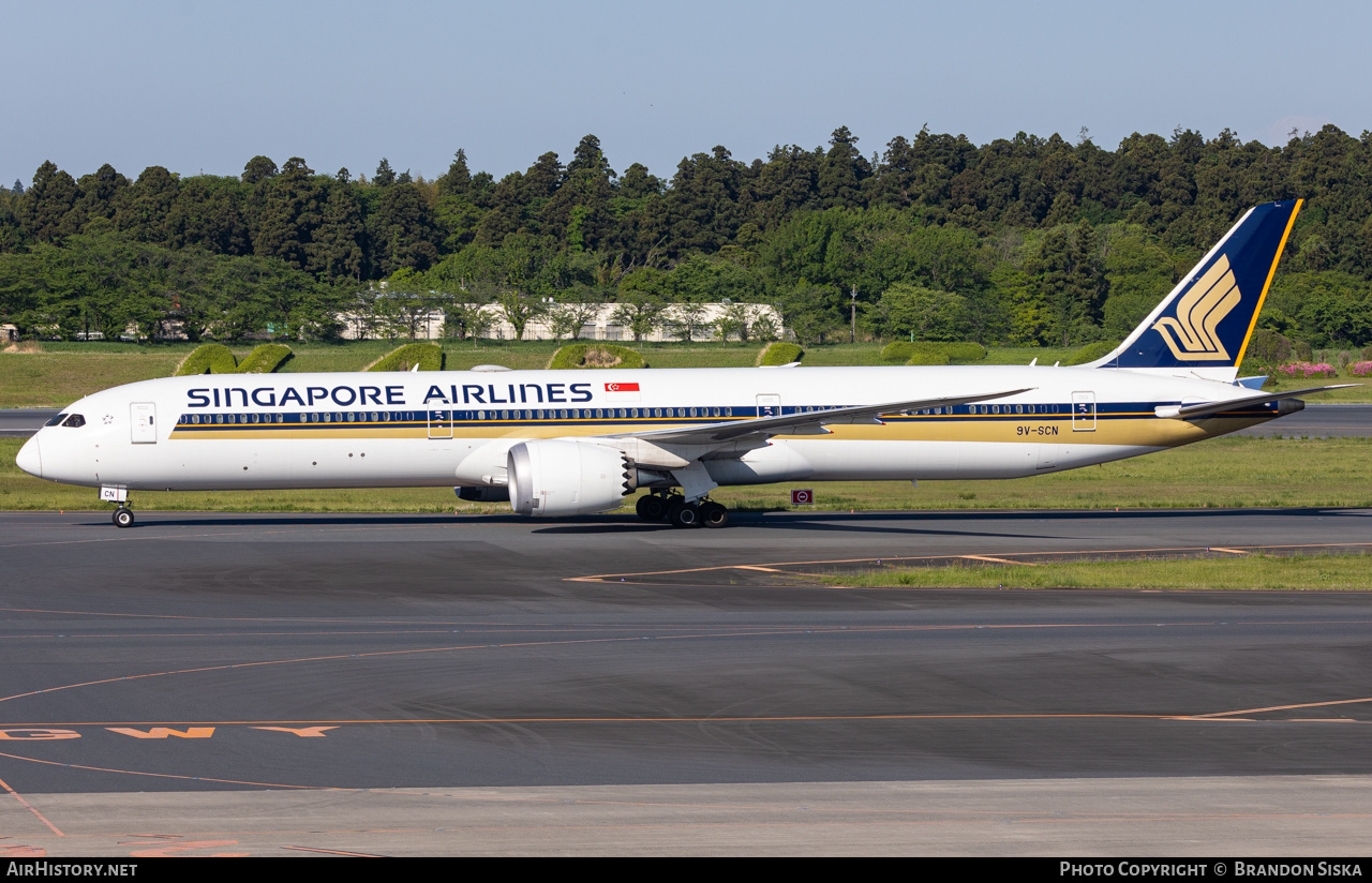 Aircraft Photo of 9V-SCN | Boeing 787-10 Dreamliner | Singapore Airlines | AirHistory.net #570050