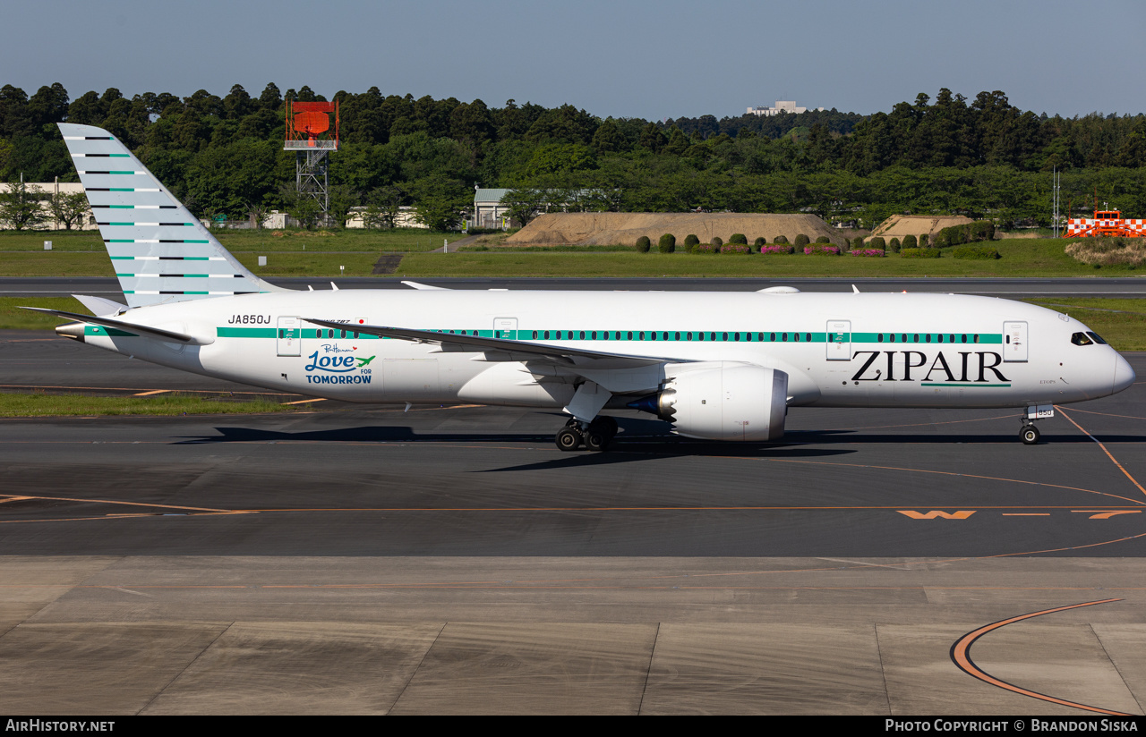 Aircraft Photo of JA850J | Boeing 787-8 Dreamliner | ZipAir | AirHistory.net #570051