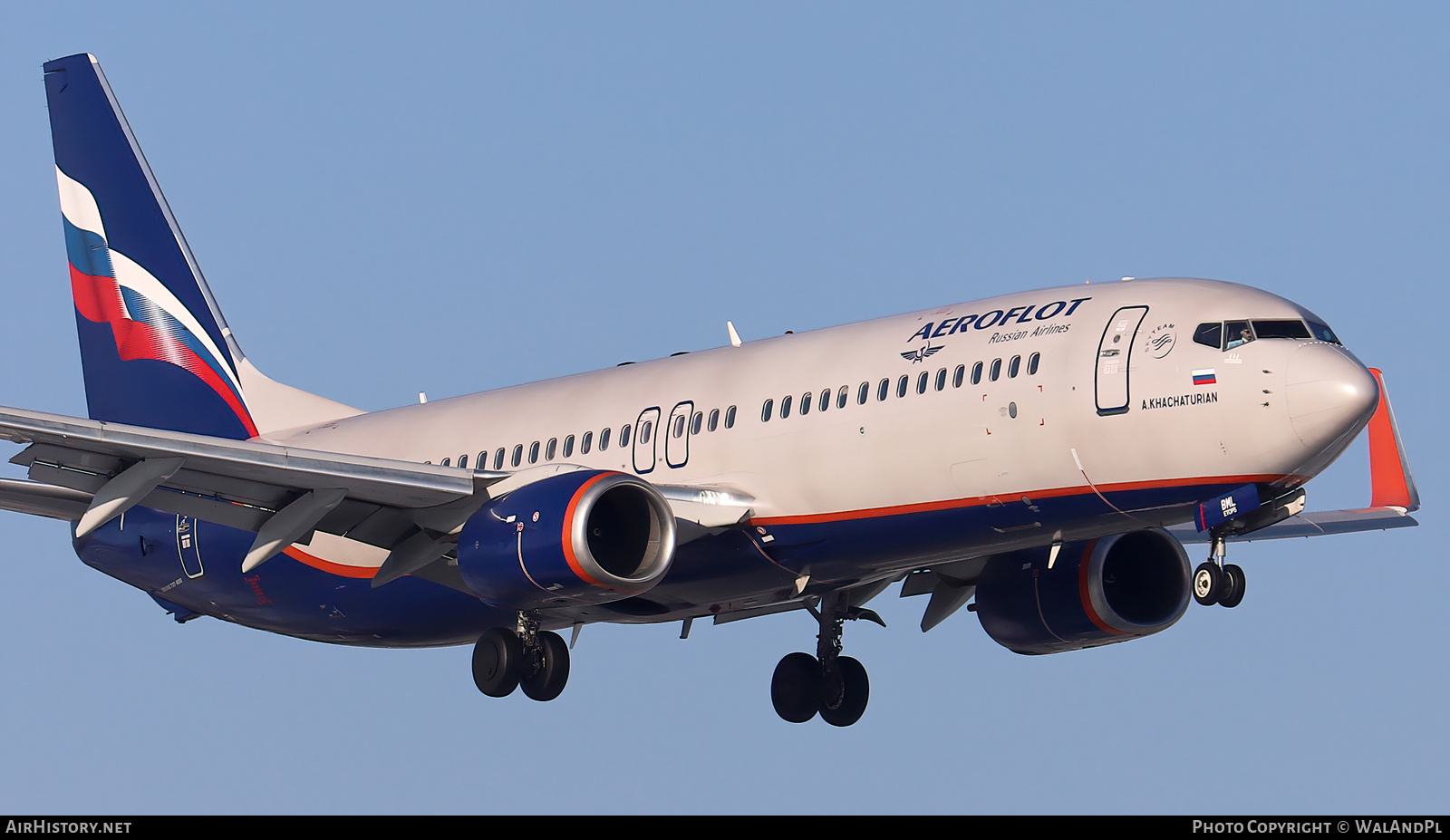 Aircraft Photo of VP-BML | Boeing 737-800 | Aeroflot - Russian Airlines | AirHistory.net #570053
