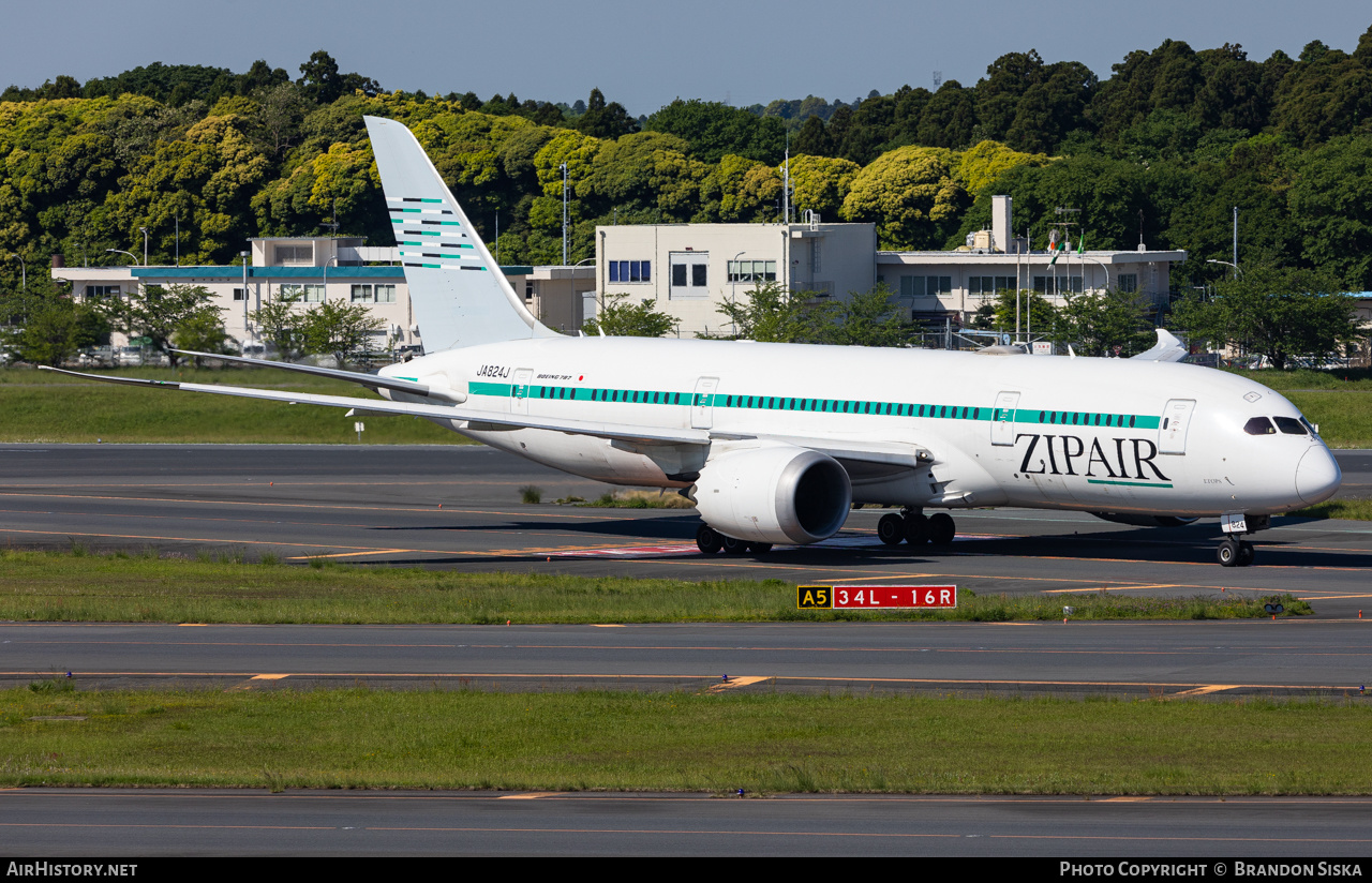 Aircraft Photo of JA824J | Boeing 787-8 Dreamliner | ZipAir | AirHistory.net #570062