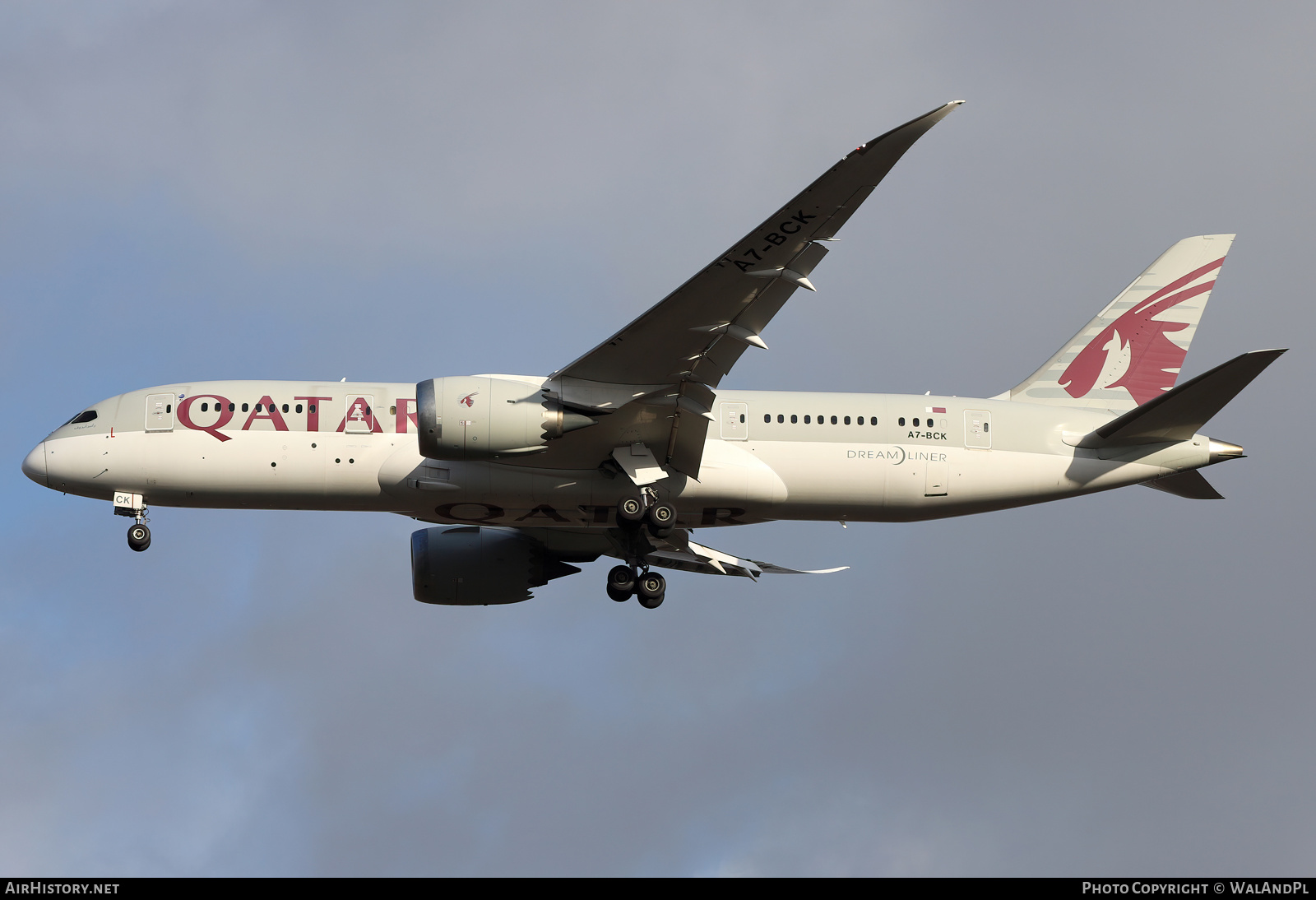 Aircraft Photo of A7-BCK | Boeing 787-8 Dreamliner | Qatar Airways | AirHistory.net #570084