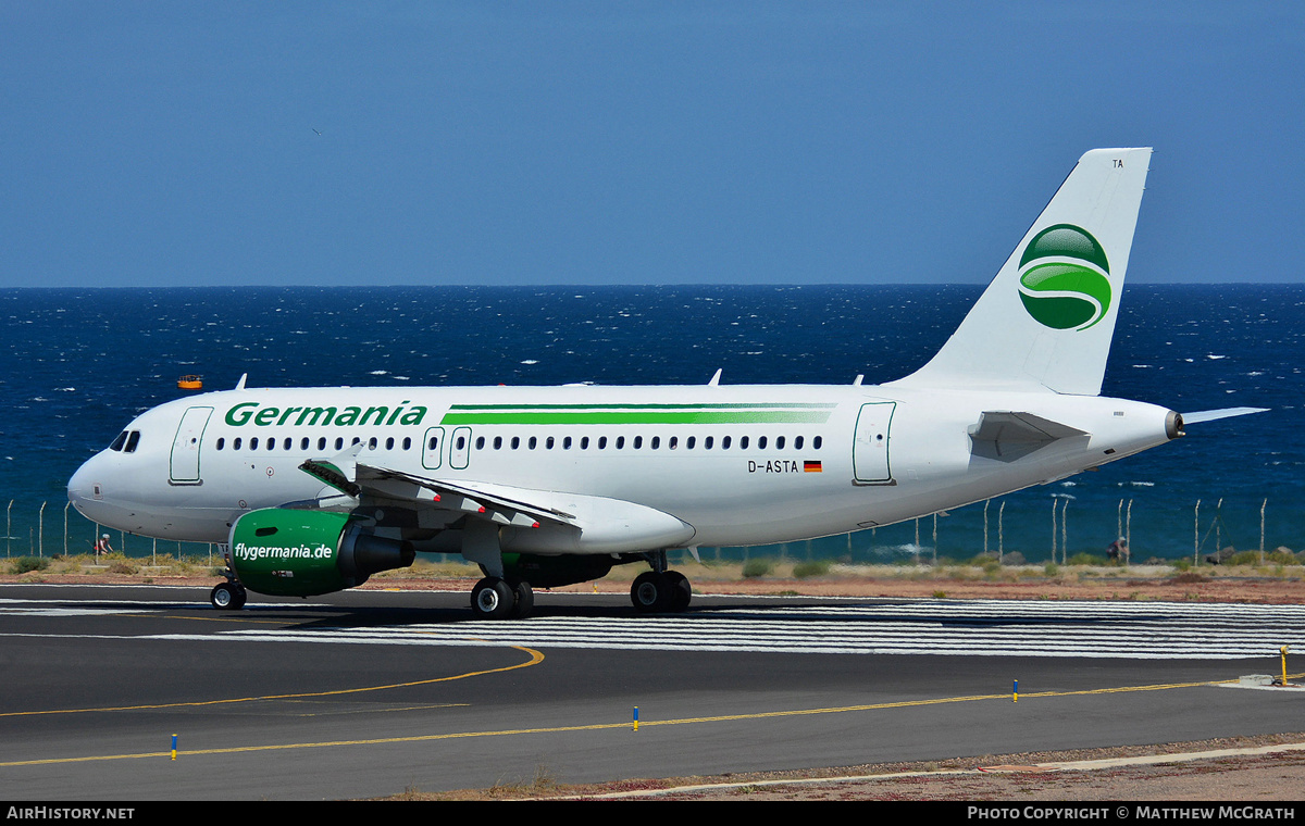 Aircraft Photo of D-ASTA | Airbus A319-112 | Germania | AirHistory.net #570106