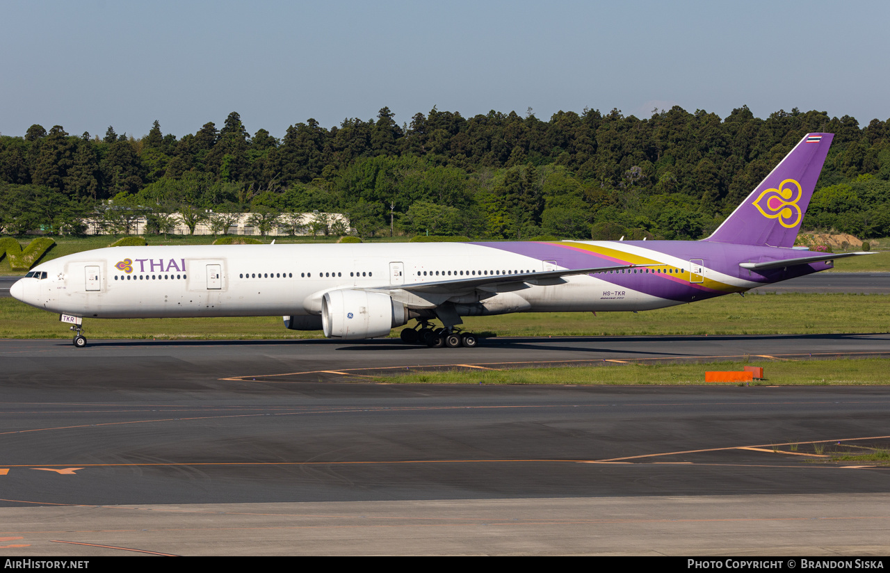Aircraft Photo of HS-TKR | Boeing 777-3AL/ER | Thai Airways International | AirHistory.net #570114