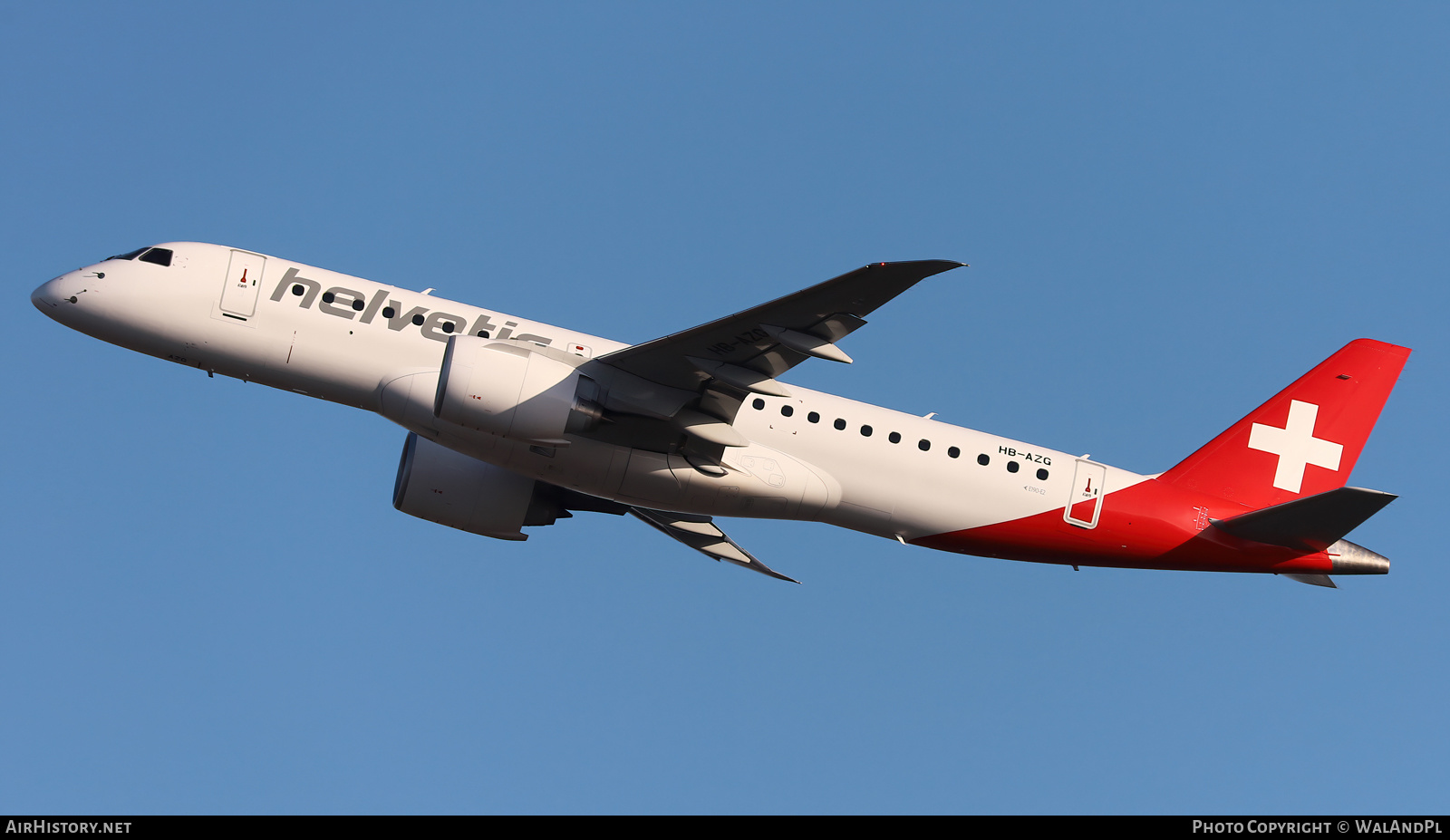 Aircraft Photo of HB-AZG | Embraer 190-E2 (ERJ-190-300) | Helvetic Airways | AirHistory.net #570130