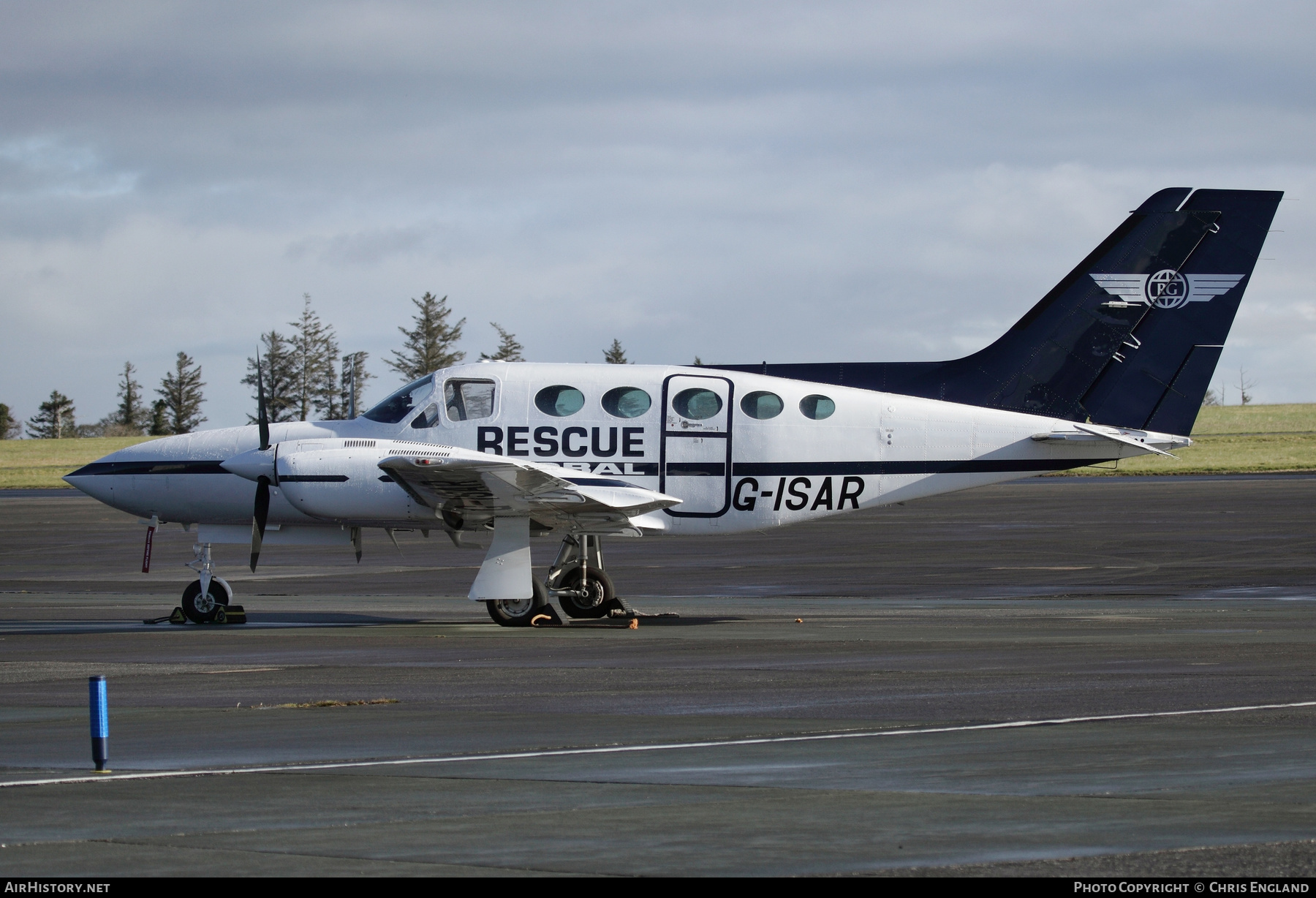 Aircraft Photo of G-ISAR | Cessna 421C Golden Eagle | Rescue Global Management Services | AirHistory.net #570131