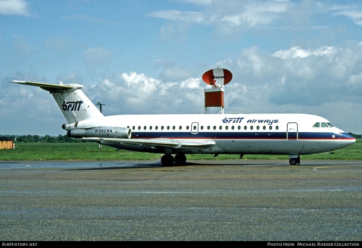 Aircraft Photo of N392BA | BAC 111-416EK One-Eleven | Britt Airways | AirHistory.net #570133