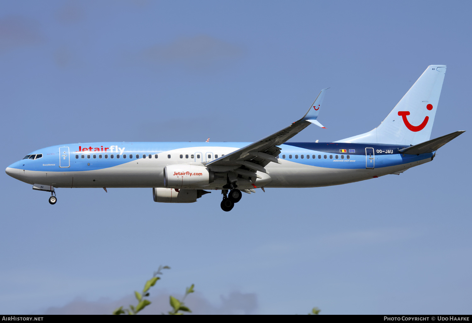 Aircraft Photo of OO-JAU | Boeing 737-8K5 | Jetairfly | AirHistory.net #570236
