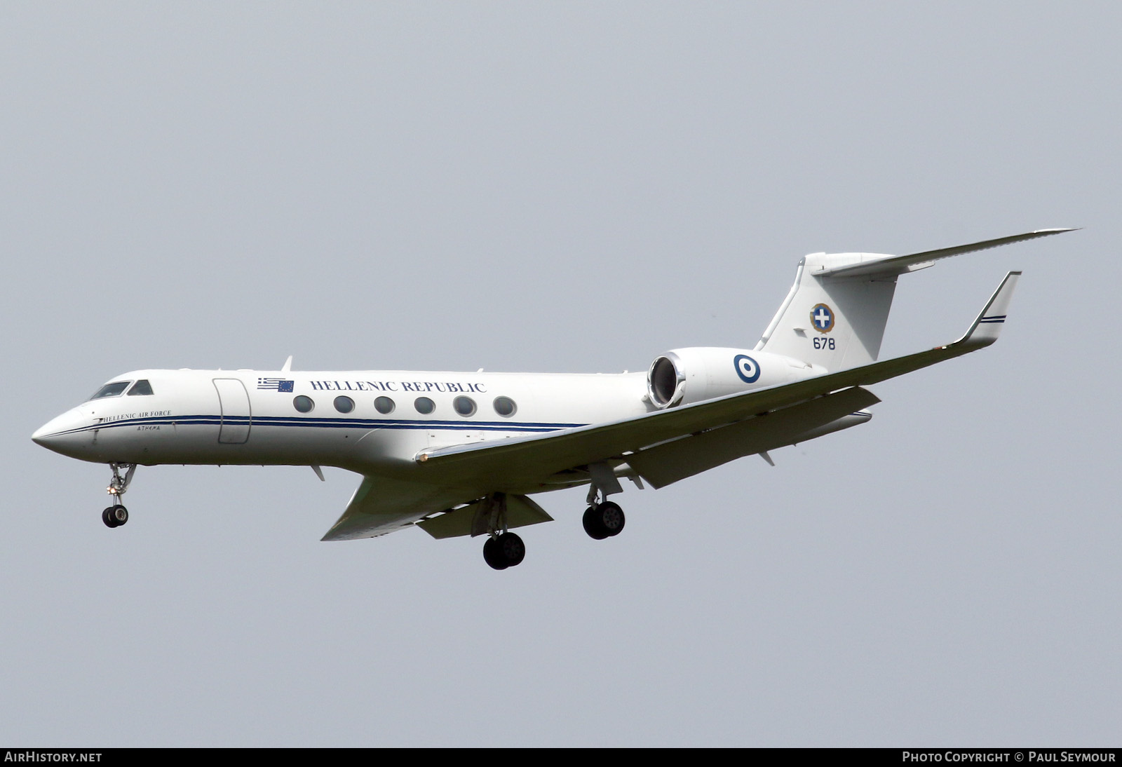 Aircraft Photo of 678 | Gulfstream Aerospace G-V Gulfstream V | Greece - Air Force | AirHistory.net #570285
