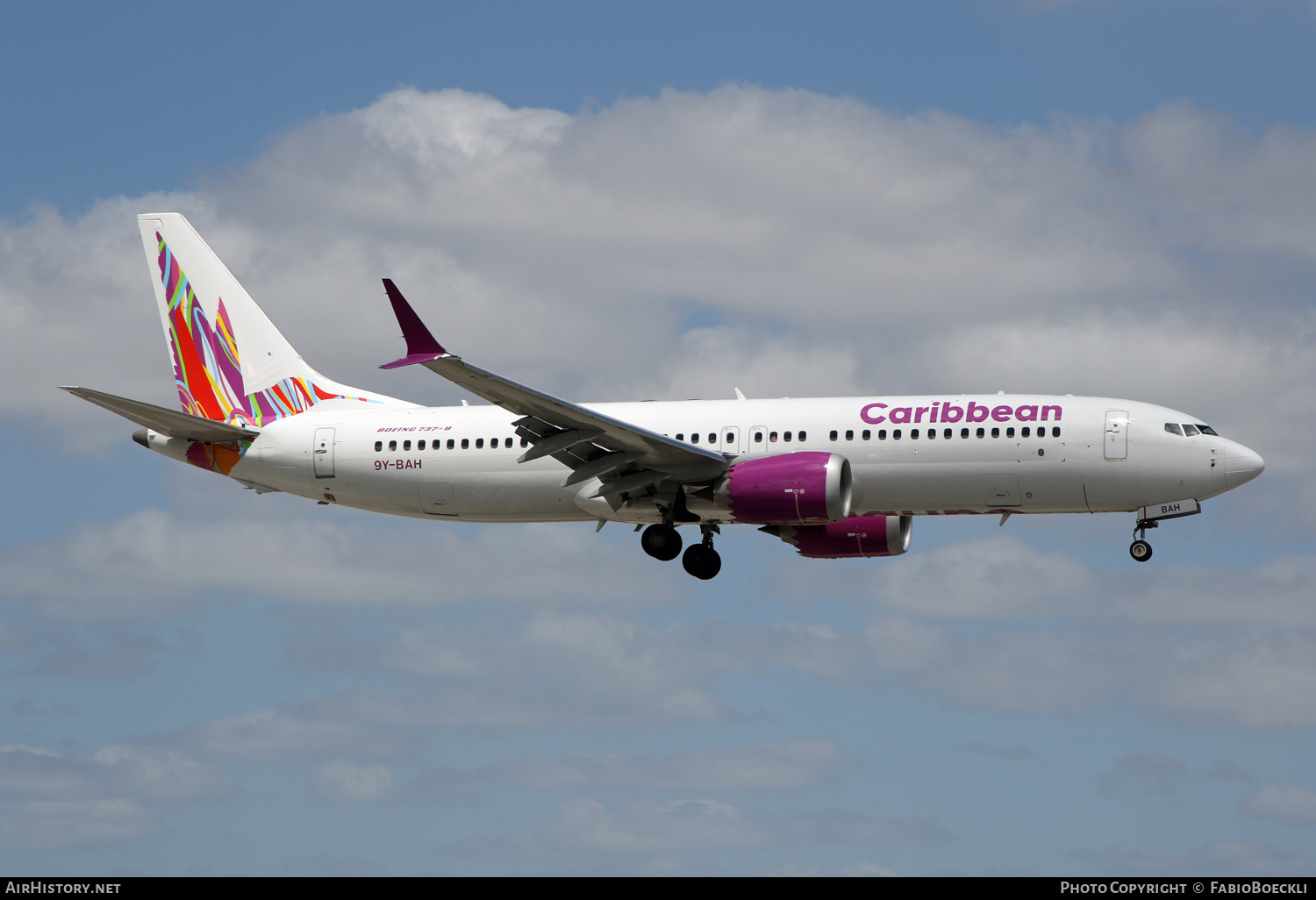 Aircraft Photo of 9Y-BAH | Boeing 737-8 Max 8 | Caribbean Airlines | AirHistory.net #570304