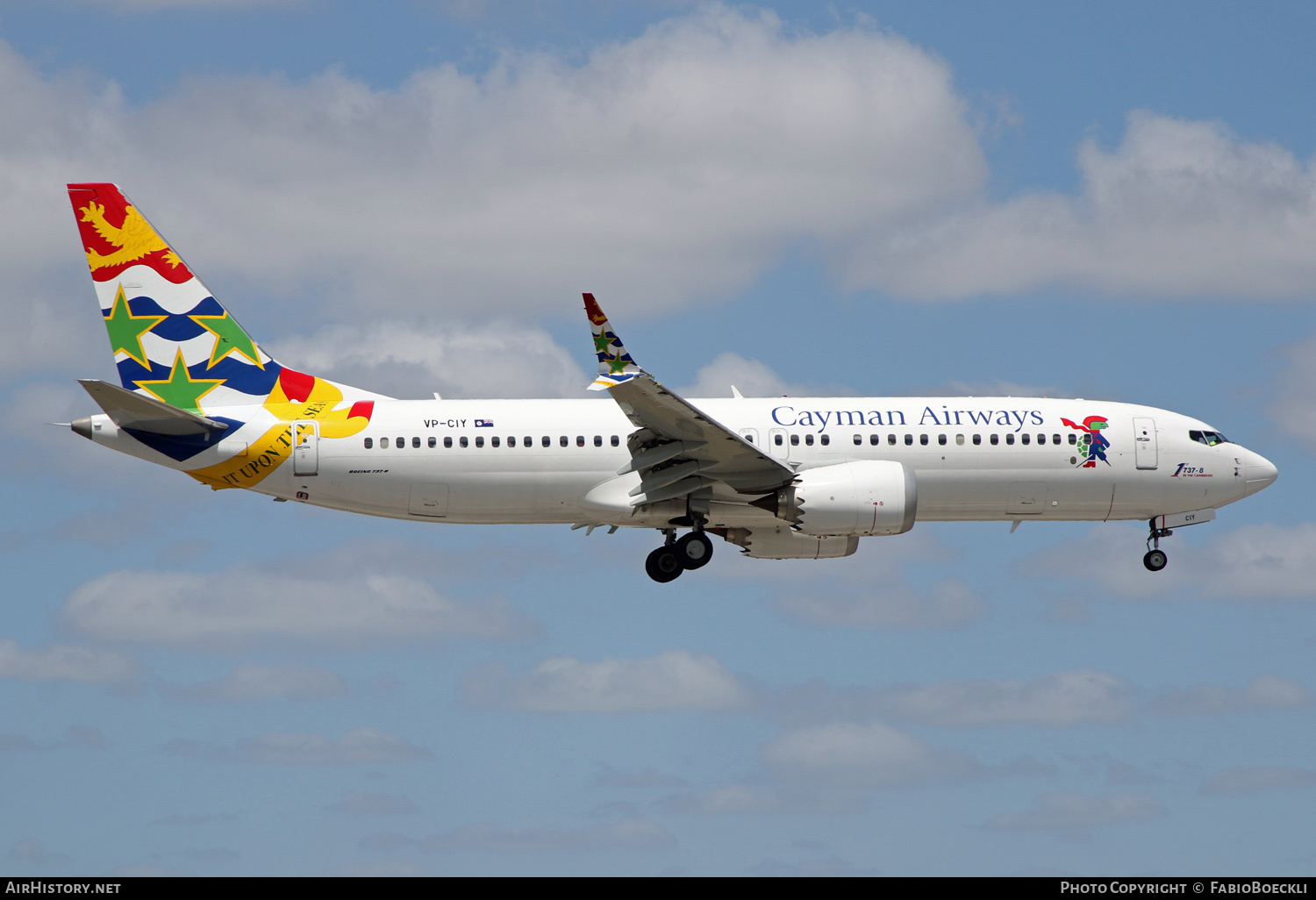 Aircraft Photo of VP-CIY | Boeing 737-8 Max 8 | Cayman Airways | AirHistory.net #570305