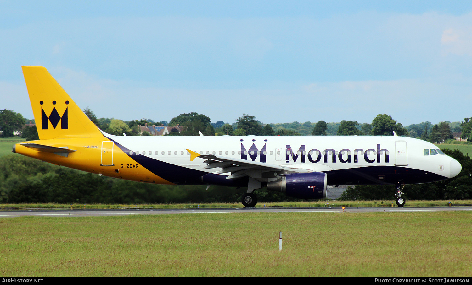 Aircraft Photo of G-ZBAR | Airbus A320-214 | Monarch Airlines | AirHistory.net #570328