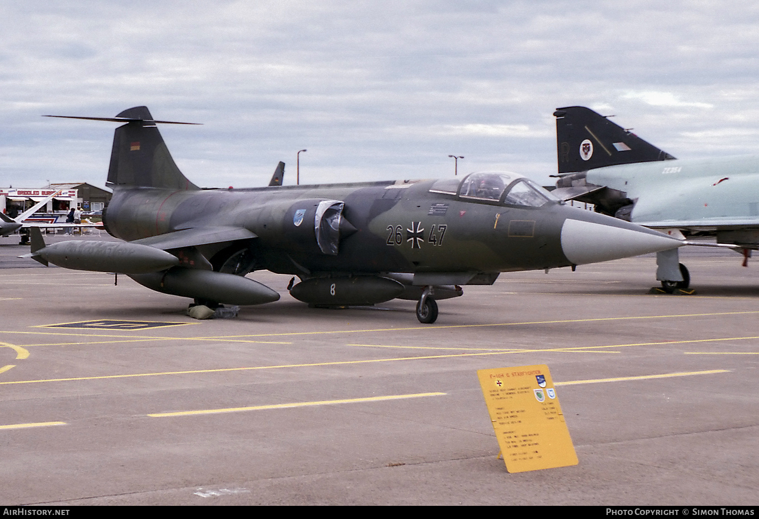 Aircraft Photo of 2647 | Lockheed F-104G Starfighter | Germany - Air Force | AirHistory.net #570330