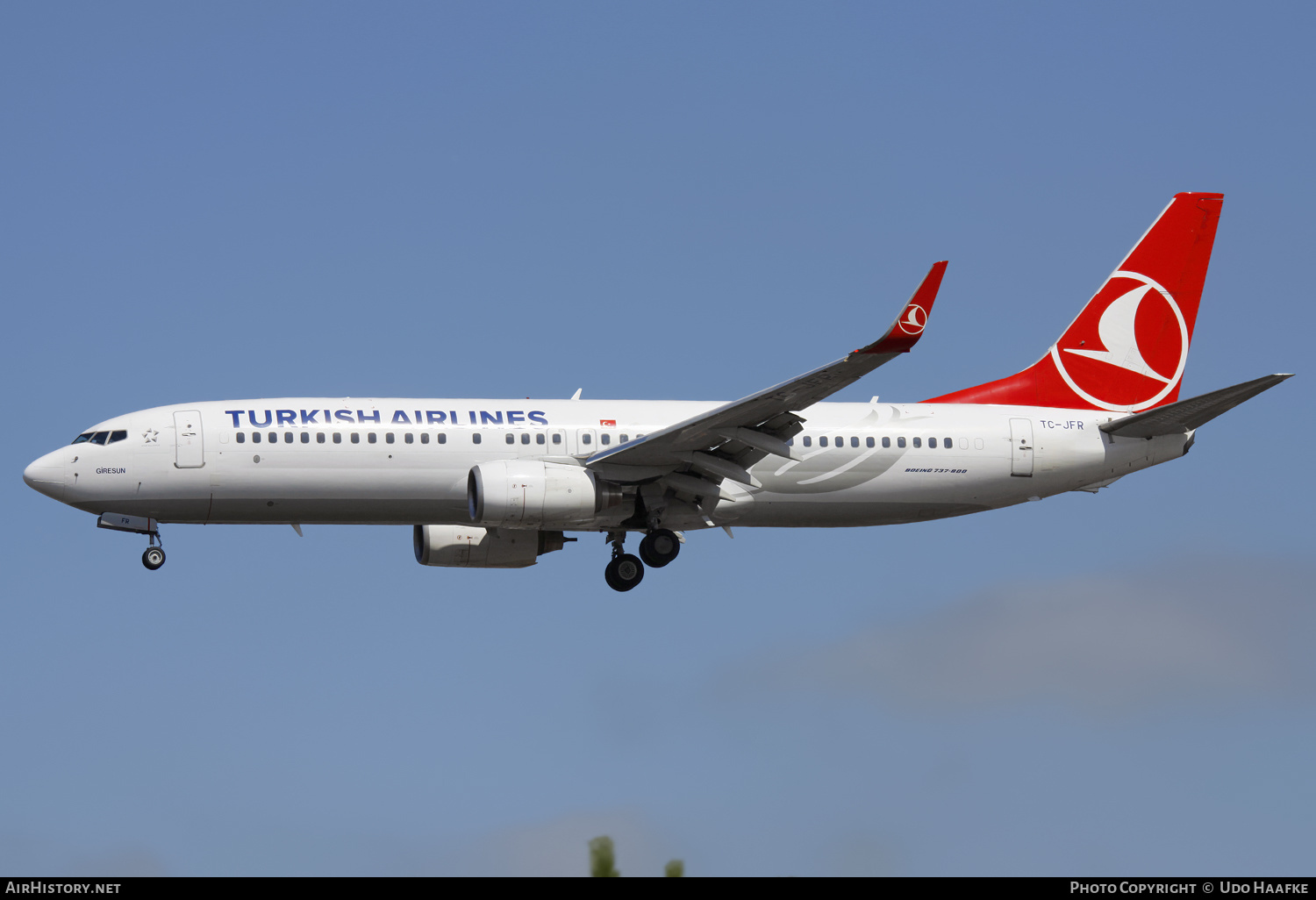 Aircraft Photo of TC-JFR | Boeing 737-8F2 | Turkish Airlines | AirHistory.net #570336