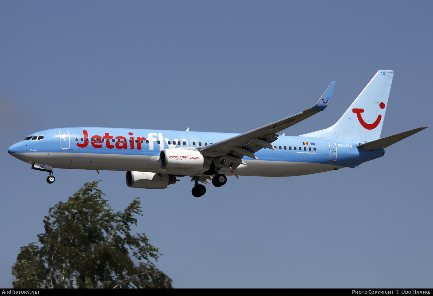 Aircraft Photo of OO-JAQ | Boeing 737-8K5 | Jetairfly | AirHistory.net #570344