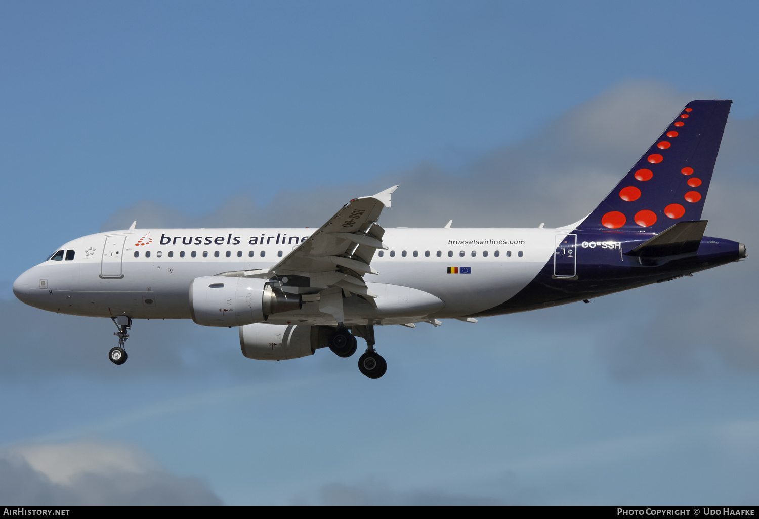 Aircraft Photo of OO-SSH | Airbus A319-112 | Brussels Airlines | AirHistory.net #570360