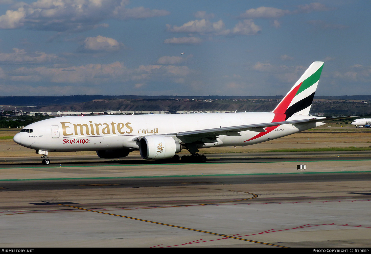 Aircraft Photo of A6-EFJ | Boeing 777-F1H | Emirates SkyCargo | AirHistory.net #570372