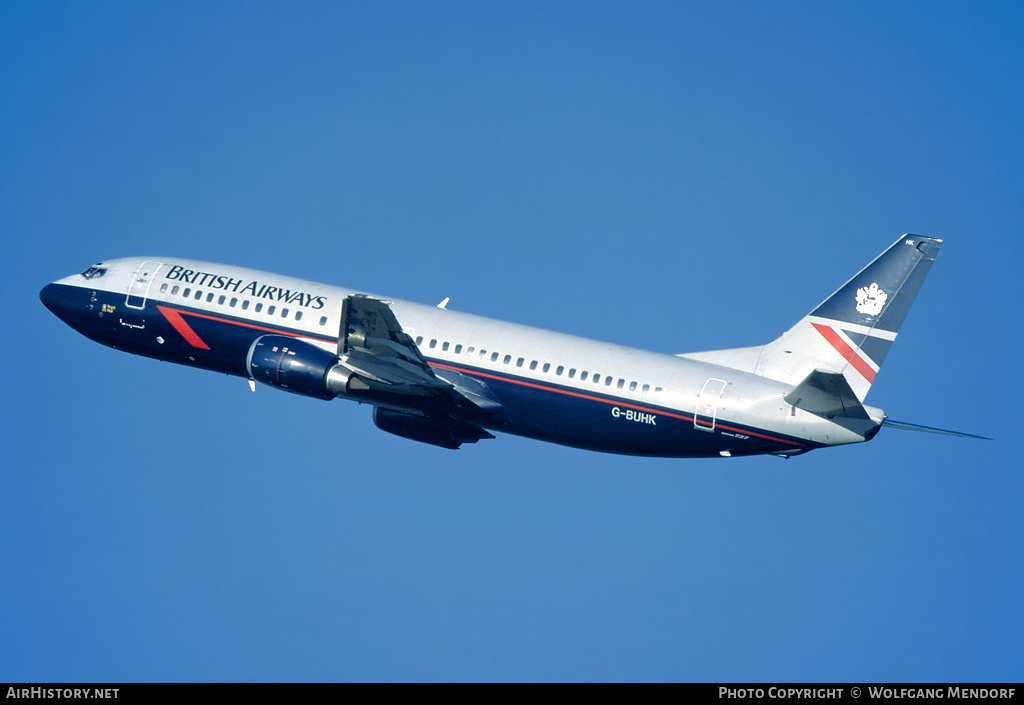 Aircraft Photo of G-BUHK | Boeing 737-4Q8 | British Airways | AirHistory.net #570378