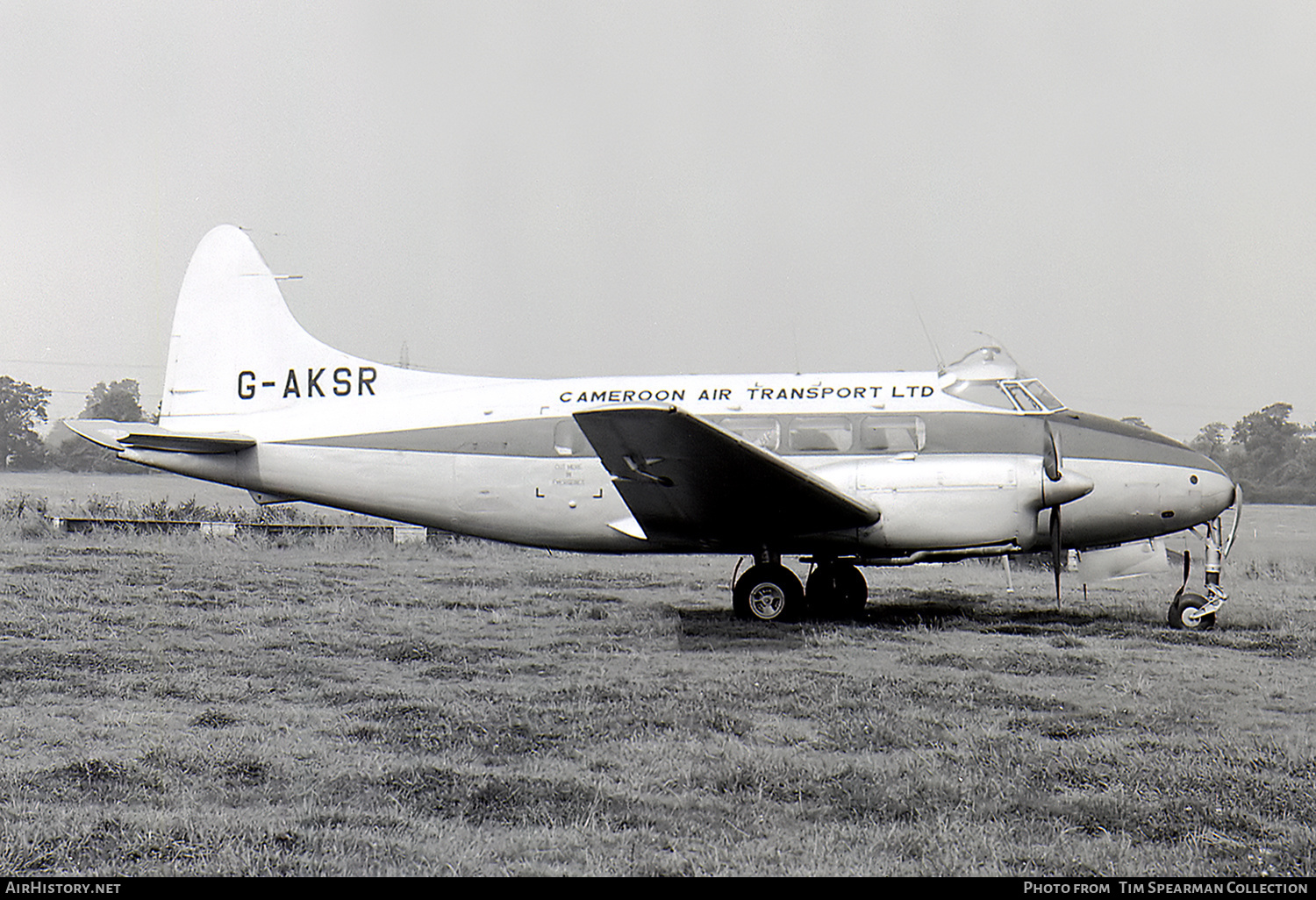 Aircraft Photo of G-AKSR | De Havilland D.H. 104 Dove 1B | Cameroon Air Transport | AirHistory.net #570396