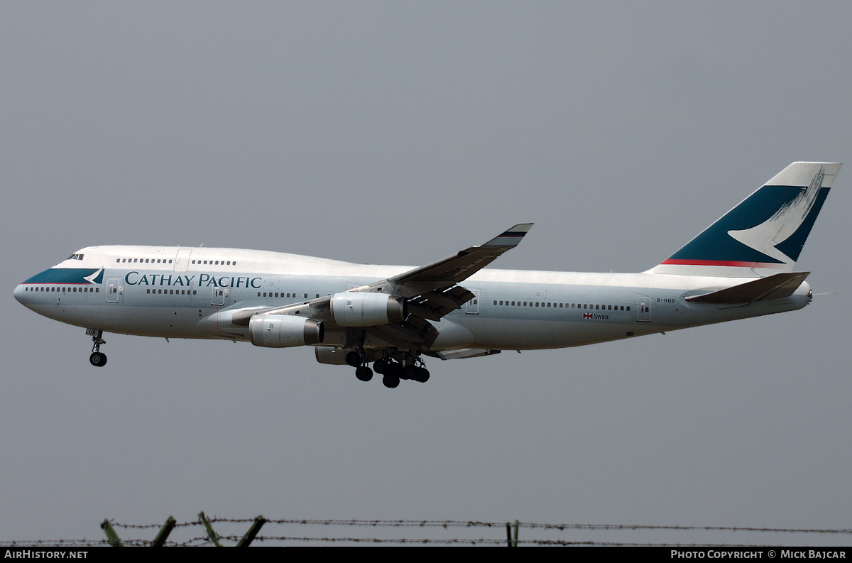 Aircraft Photo of B-HUD | Boeing 747-467 | Cathay Pacific Airways | AirHistory.net #570406