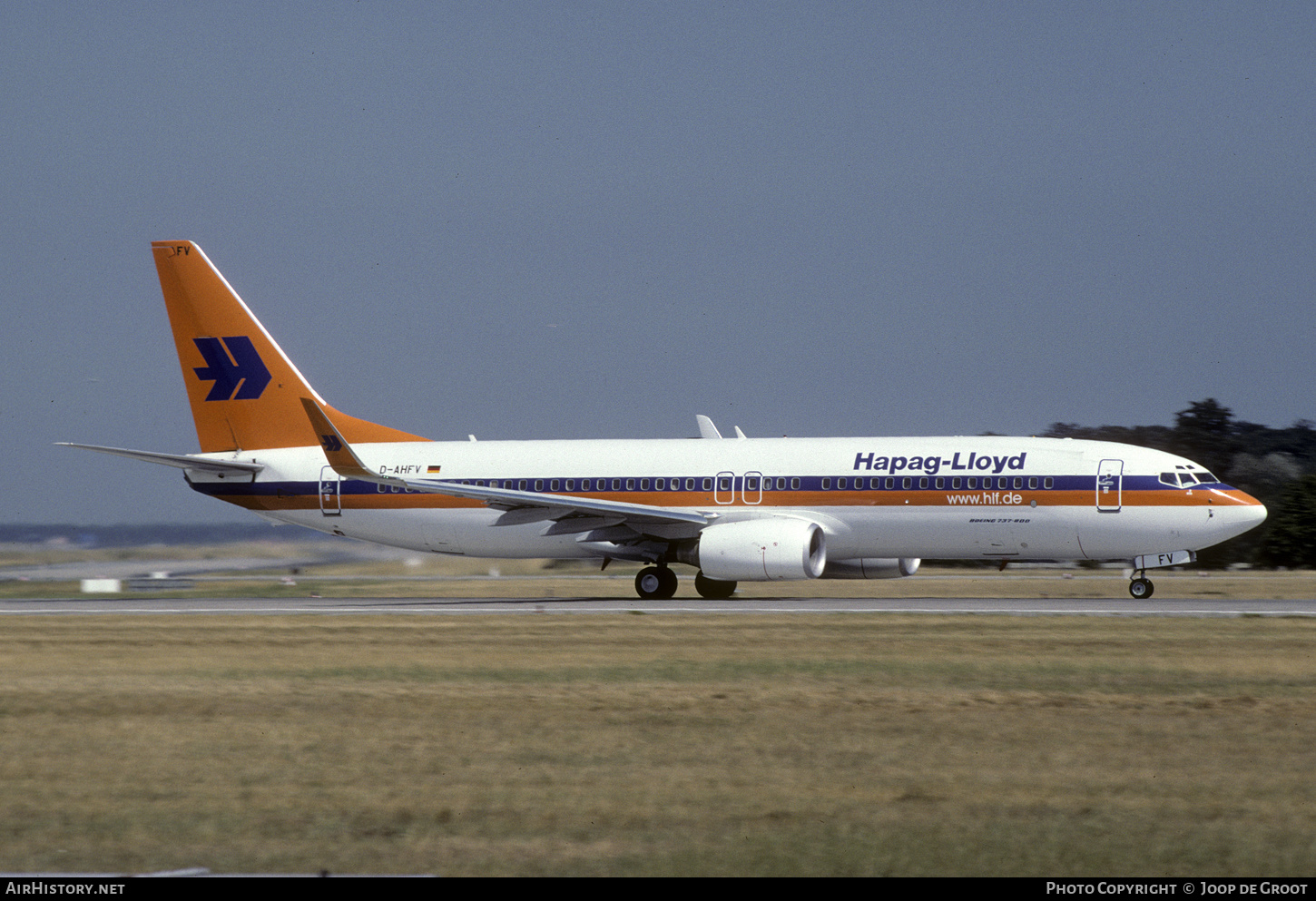 Aircraft Photo of D-AHFV | Boeing 737-8K5 | Hapag-Lloyd | AirHistory.net #570416