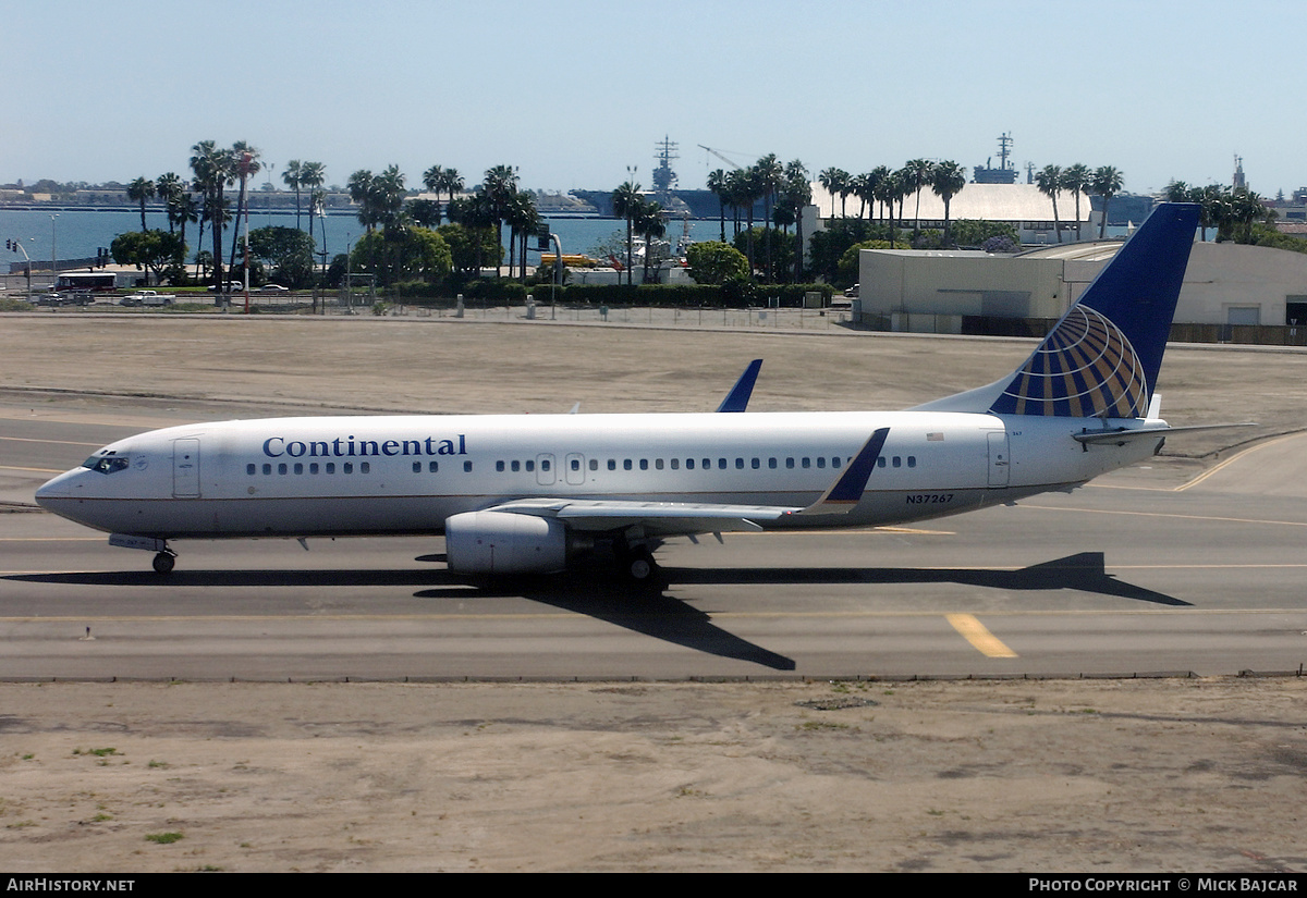 Aircraft Photo of N37267 | Boeing 737-824 | Continental Airlines | AirHistory.net #570418