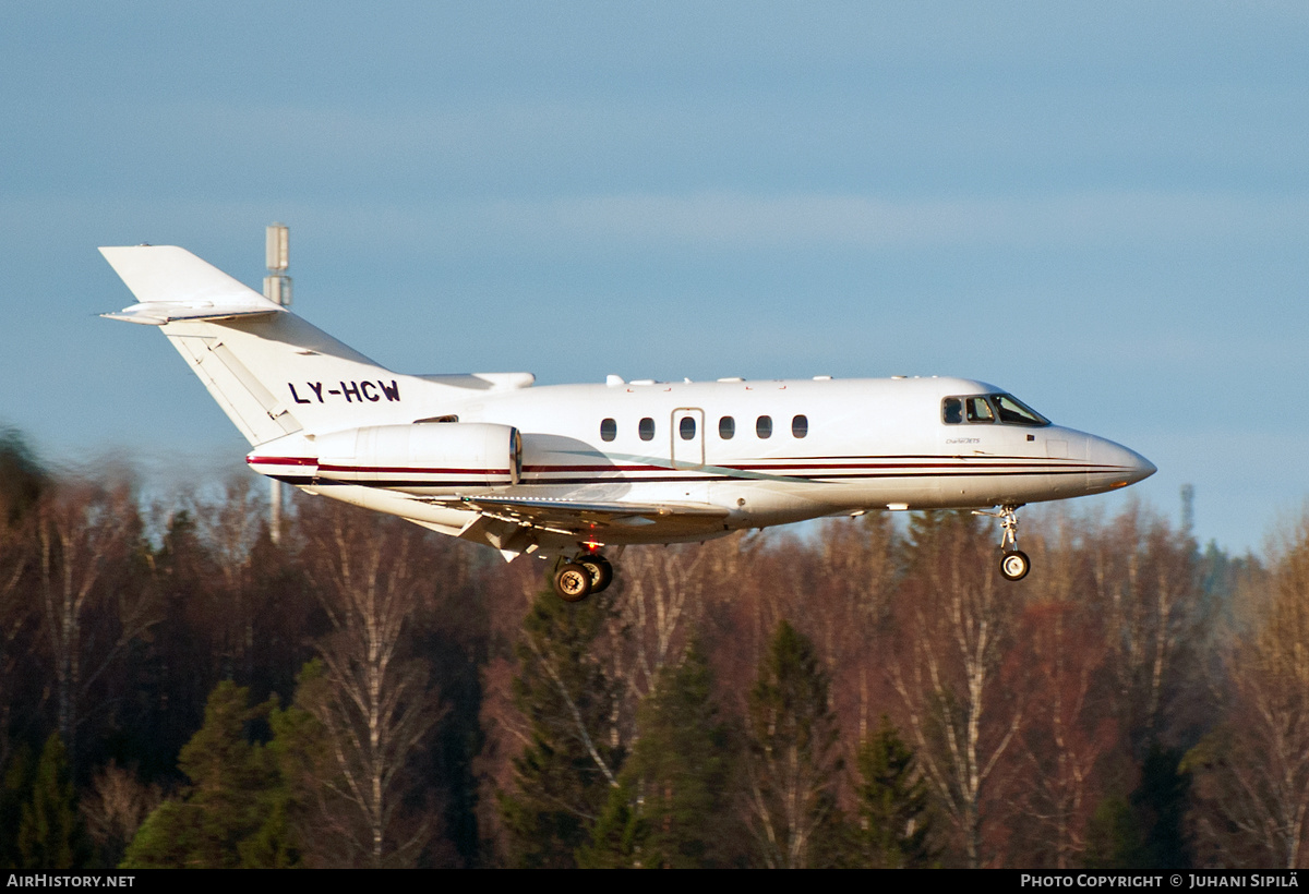 Aircraft Photo of LY-HCW | Raytheon Hawker 800XP | Charter Jets | AirHistory.net #570436
