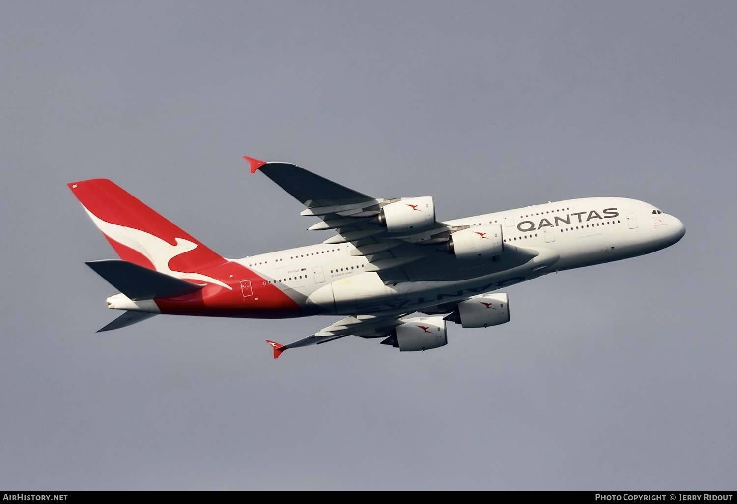 Aircraft Photo of VH-OQK | Airbus A380-842 | Qantas | AirHistory.net #570443