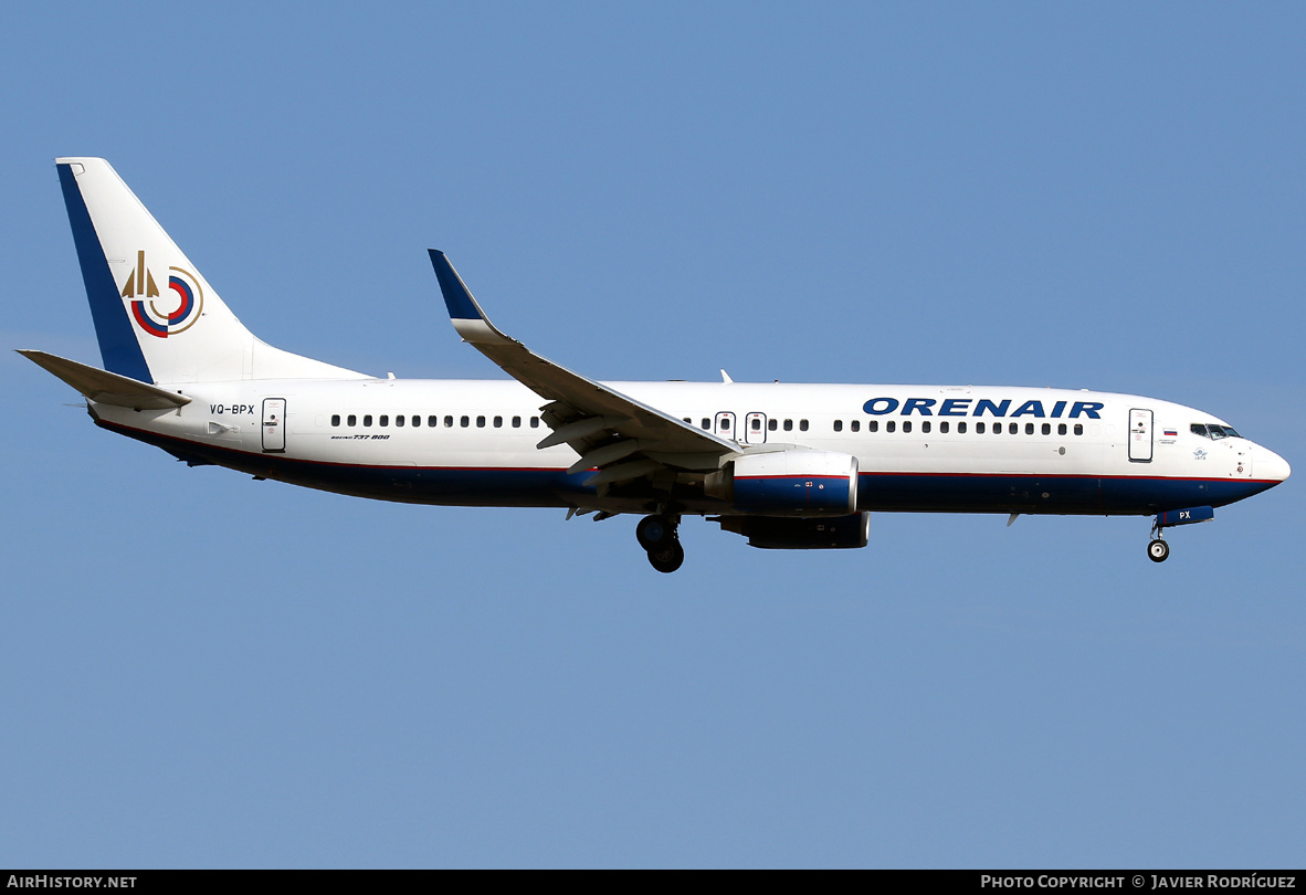 Aircraft Photo of VQ-BPX | Boeing 737-8Q8 | Orenair | AirHistory.net #570453