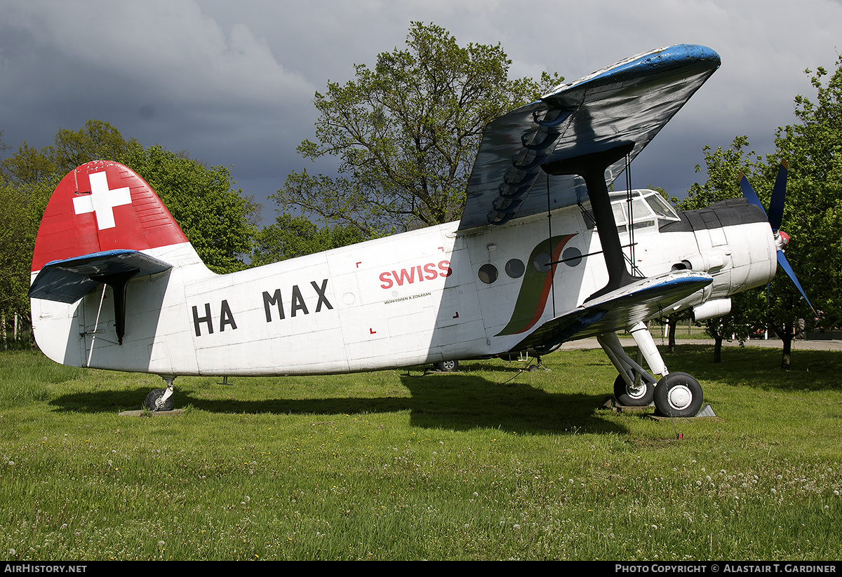 Aircraft Photo of HA-MAX | Antonov An-2R | Swiss International Air Lines | AirHistory.net #570476