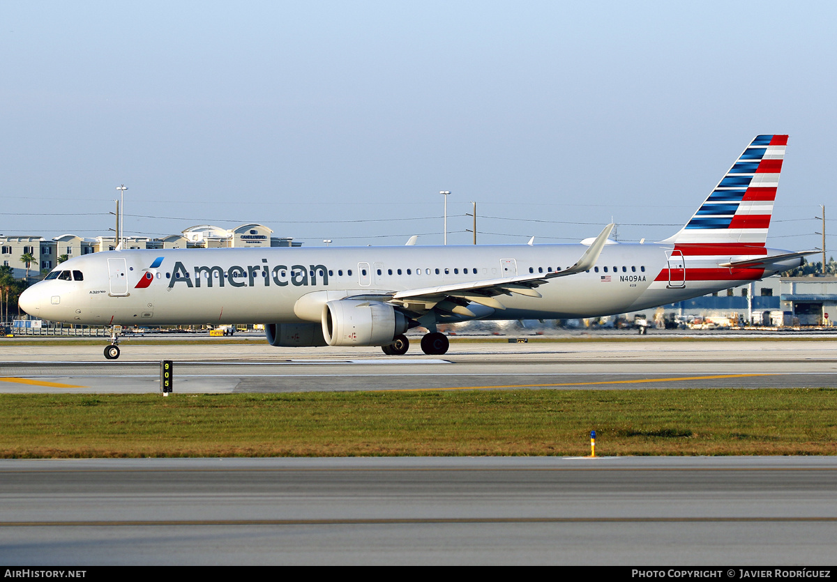 Aircraft Photo of N409AA | Airbus A321-253NX | American Airlines | AirHistory.net #570579