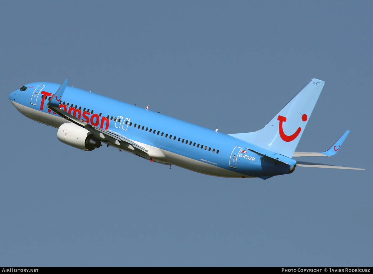 Aircraft Photo of G-FDZR | Boeing 737-8K5 | Thomson Airways | AirHistory.net #570581