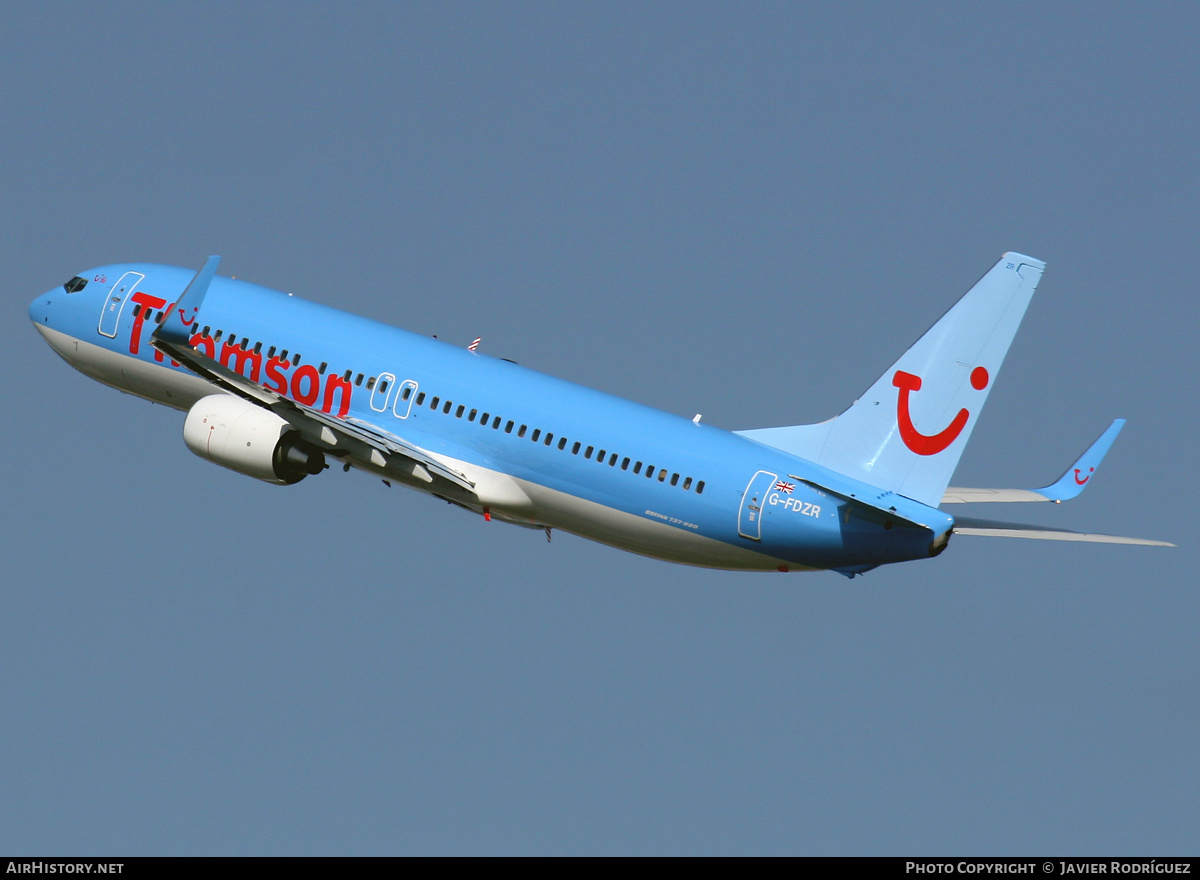 Aircraft Photo of G-FDZR | Boeing 737-8K5 | Thomson Airways | AirHistory.net #570581