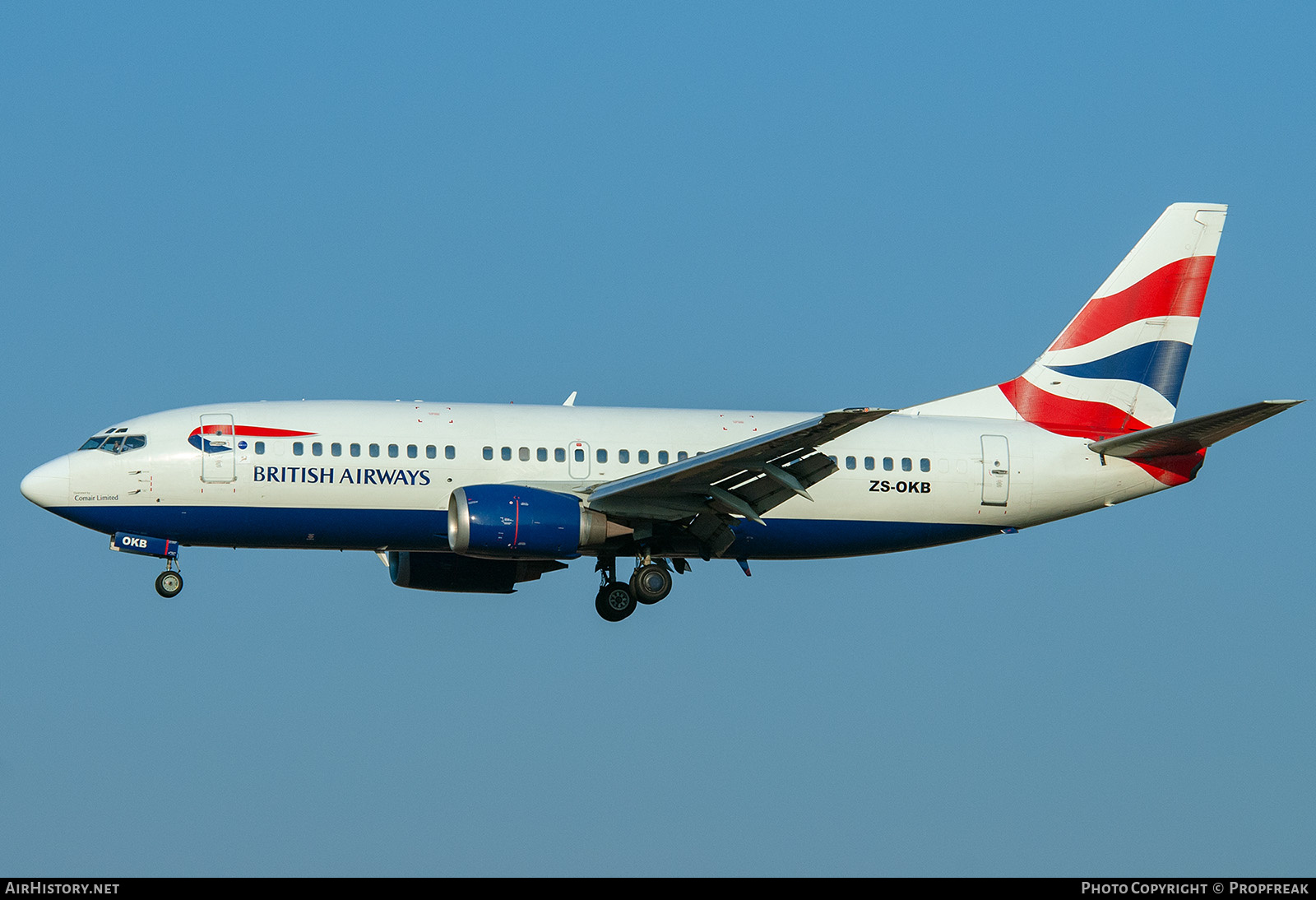 Aircraft Photo of ZS-OKB | Boeing 737-376 | British Airways | AirHistory.net #570599