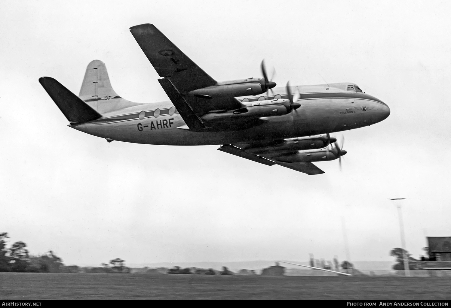 Aircraft Photo of G-AHRF | Vickers 630 Viscount | AirHistory.net #570666