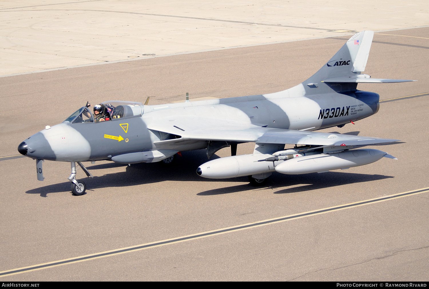 Aircraft Photo of N330AX | Hawker Hunter F58 | ATAC - Airborne Tactical Advantage Company | AirHistory.net #570675