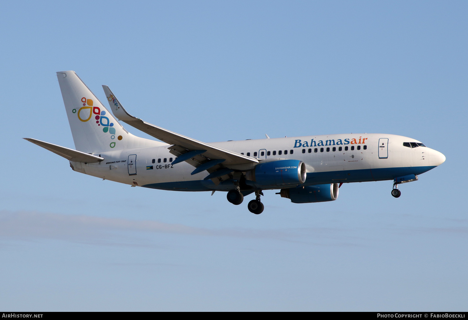 Aircraft Photo of C6-BFZ | Boeing 737-752 | Bahamasair | AirHistory.net #570741