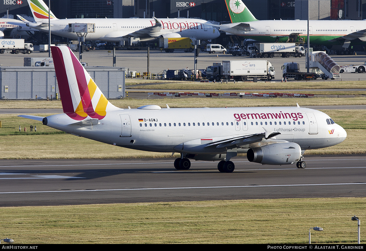 Aircraft Photo of D-AGWJ | Airbus A319-132 | Germanwings | AirHistory.net #570882